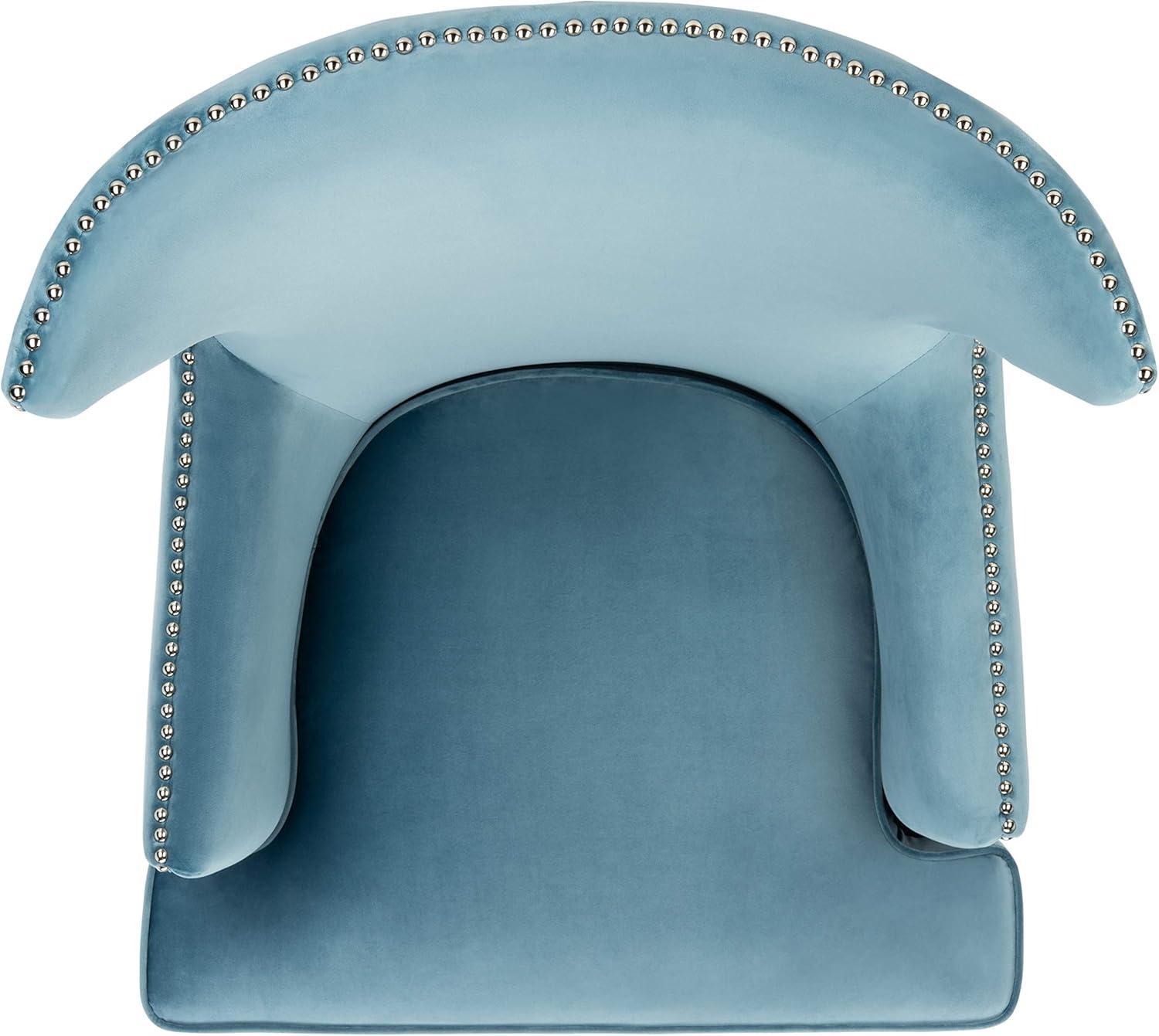 Geode Modern Wingback Chair - SFV4745 - Light Blue - Safavieh Couture