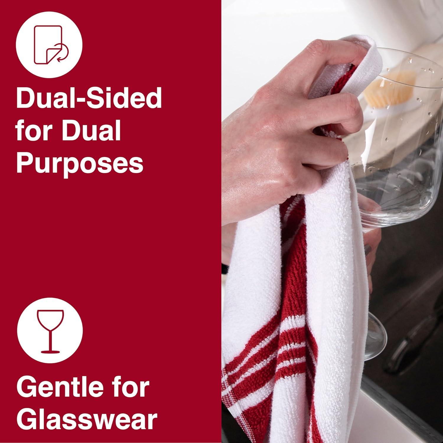 All-Clad Dual Striped Tea Towel