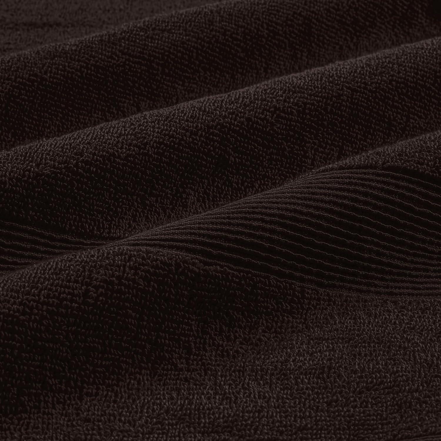 BELIZZI HOME 4 Pack Bath Towel Set 27x54, 100% Ring Spun Cotton, Ultra Soft Highly Absorbent Machine Washable Hotel Spa Quality Bath Towels for Bathroom, 4 Bath Towels Chocolate Brown