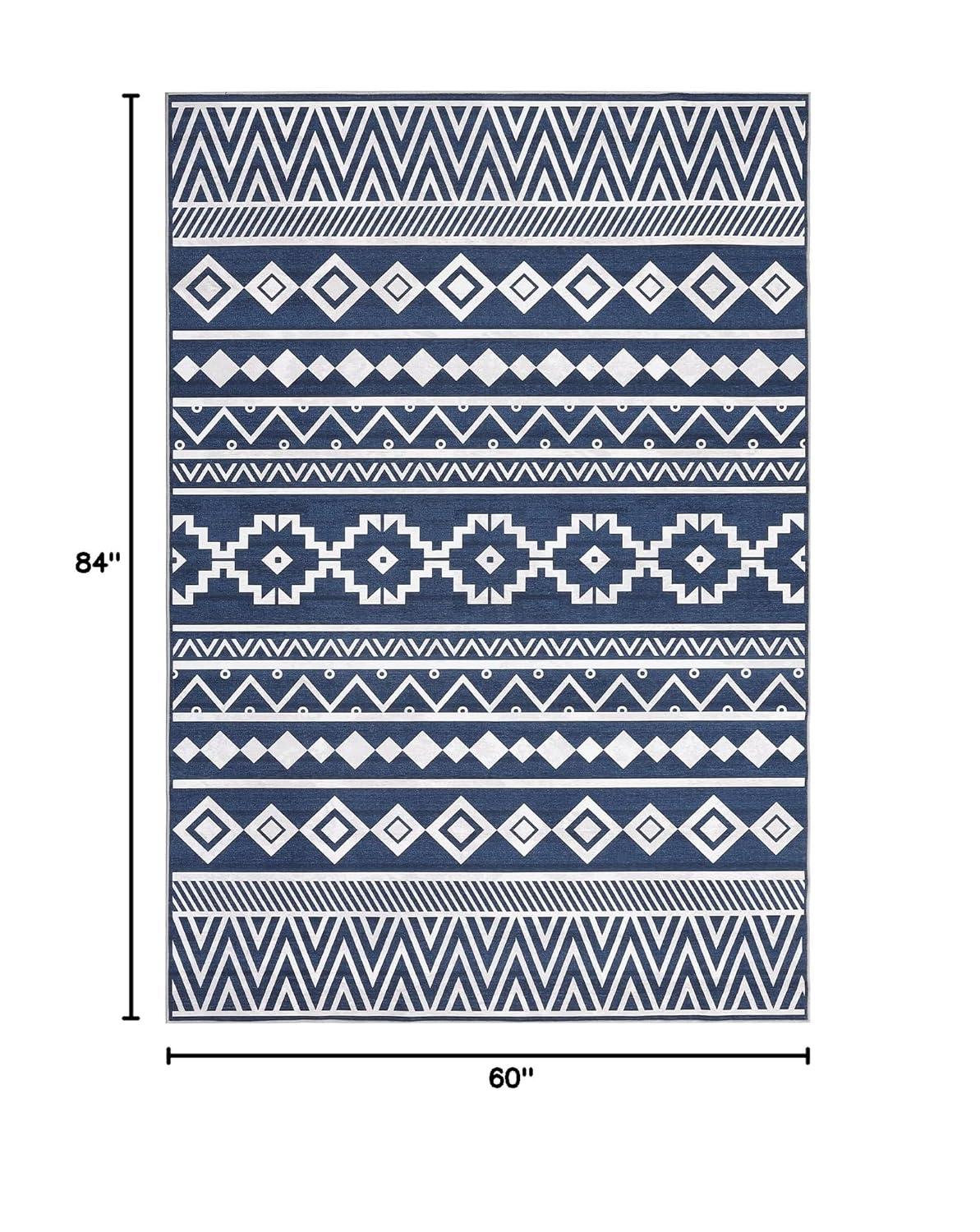 Union Rustic Soft Area Rug, Anti Slip, Washable, Pet Friendly, Boho Modern Carpet for Living Room Bedroom