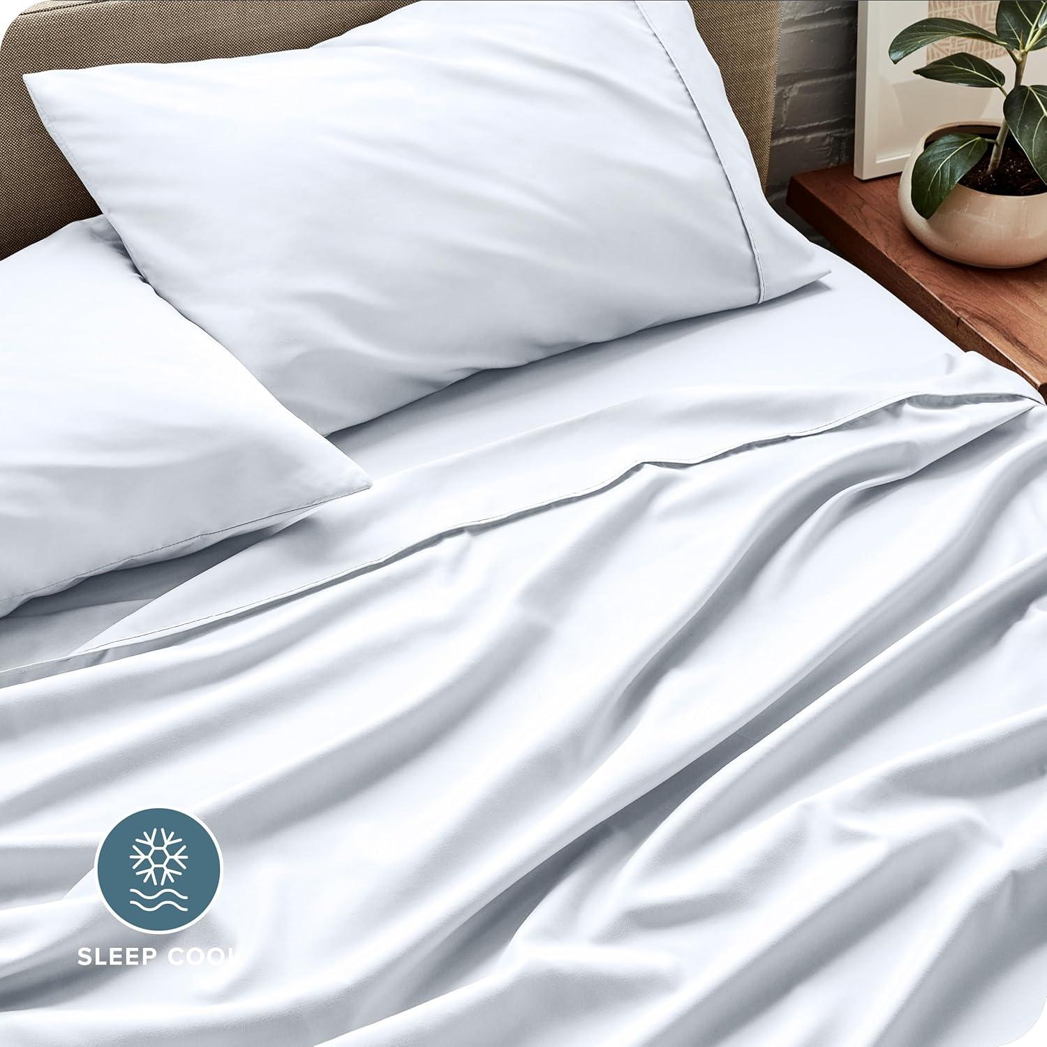 Queen Cypress 22 Inch Extra Deep Pocket Sheet Set, Double Brushed Microfiber Sheets by Bare Home