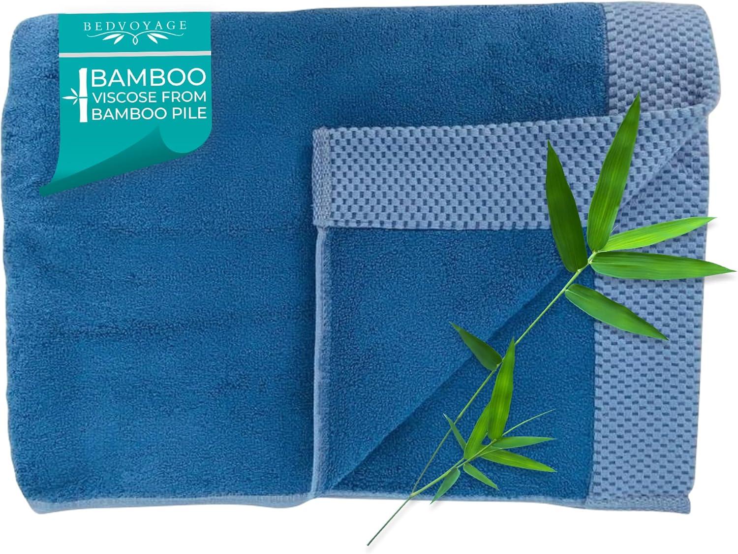Viscose Made from Bamboo Luxury Bath Towel Indigo - BedVoyage