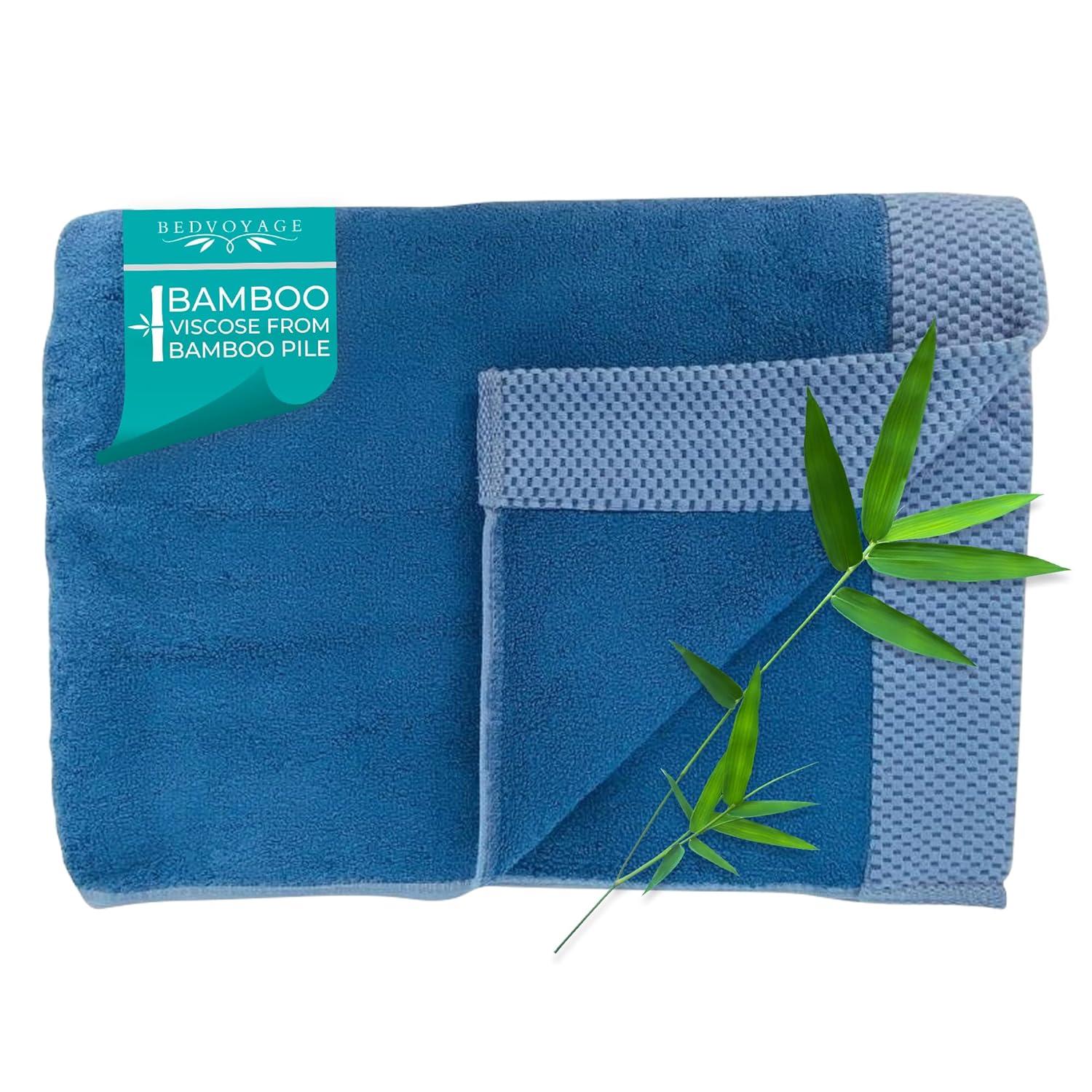 Viscose Made from Bamboo Luxury Bath Towel Indigo - BedVoyage