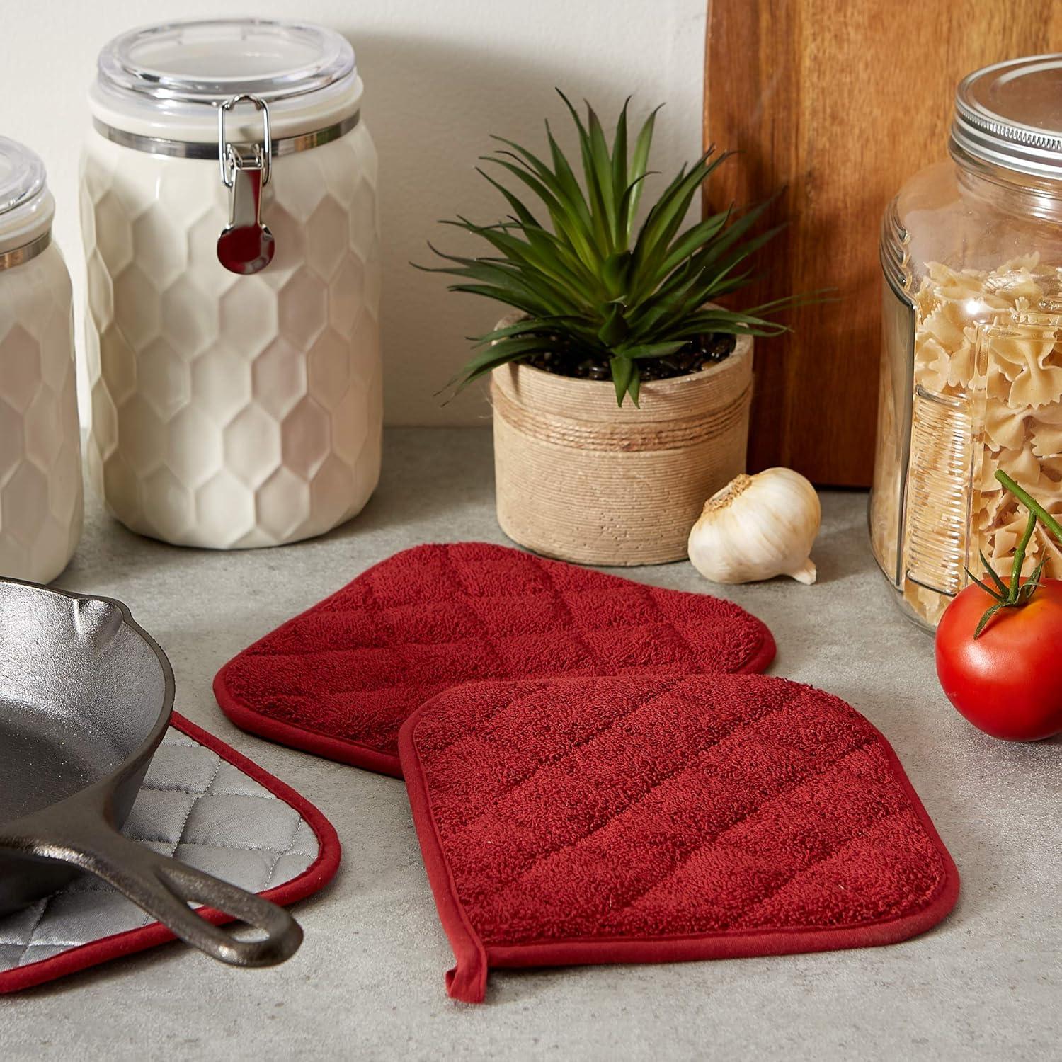 Barn Red Terry Potholder (Set of 3)