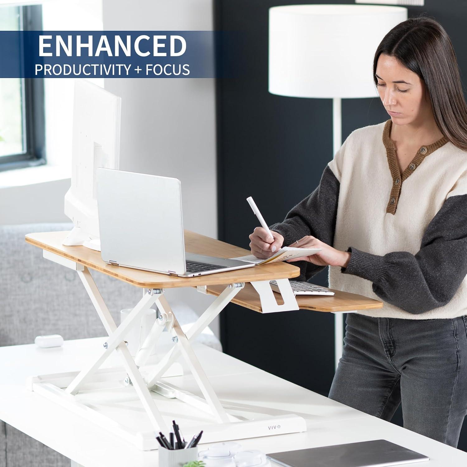 VIVO Height Adjustable Standing Desk Converter (DESK-V000K Series)
