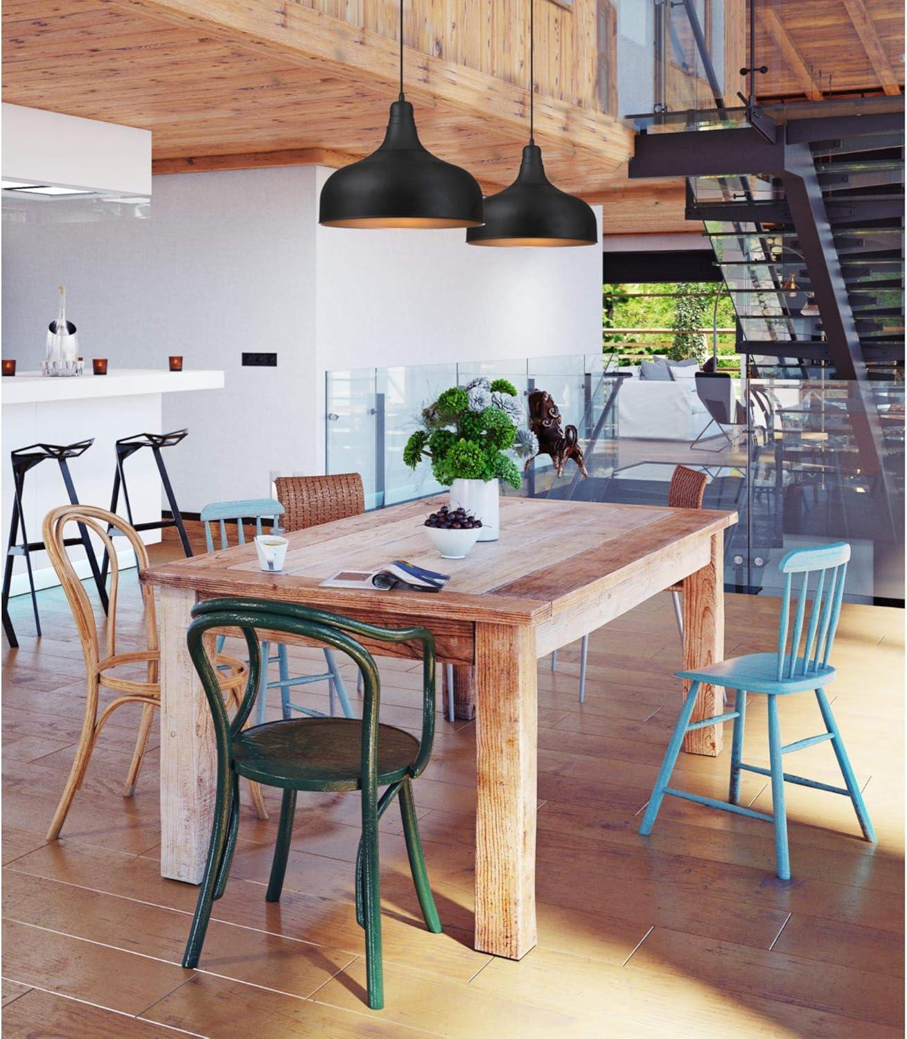 Bronze Mini Pendant with Textured Glass Shade