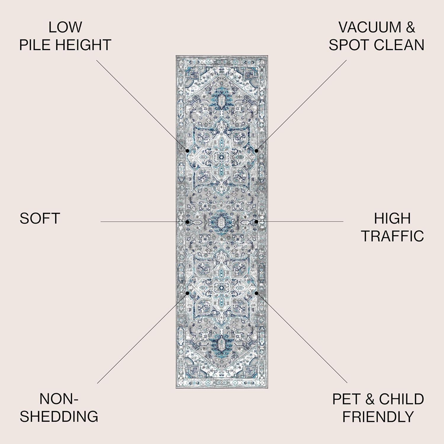 Modern Persian Vintage Medallion Runner Rug - JONATHAN Y