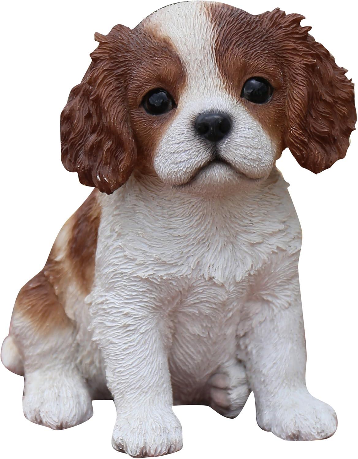 Hi-Line Gift Ltd. Sitting King Charles Puppy Statue