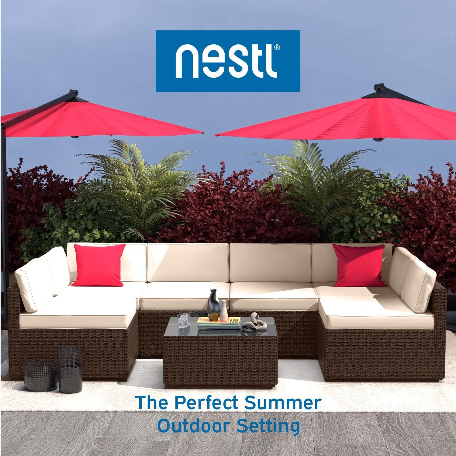 Slunce 6 - Person Outdoor Seating Group with Cushions