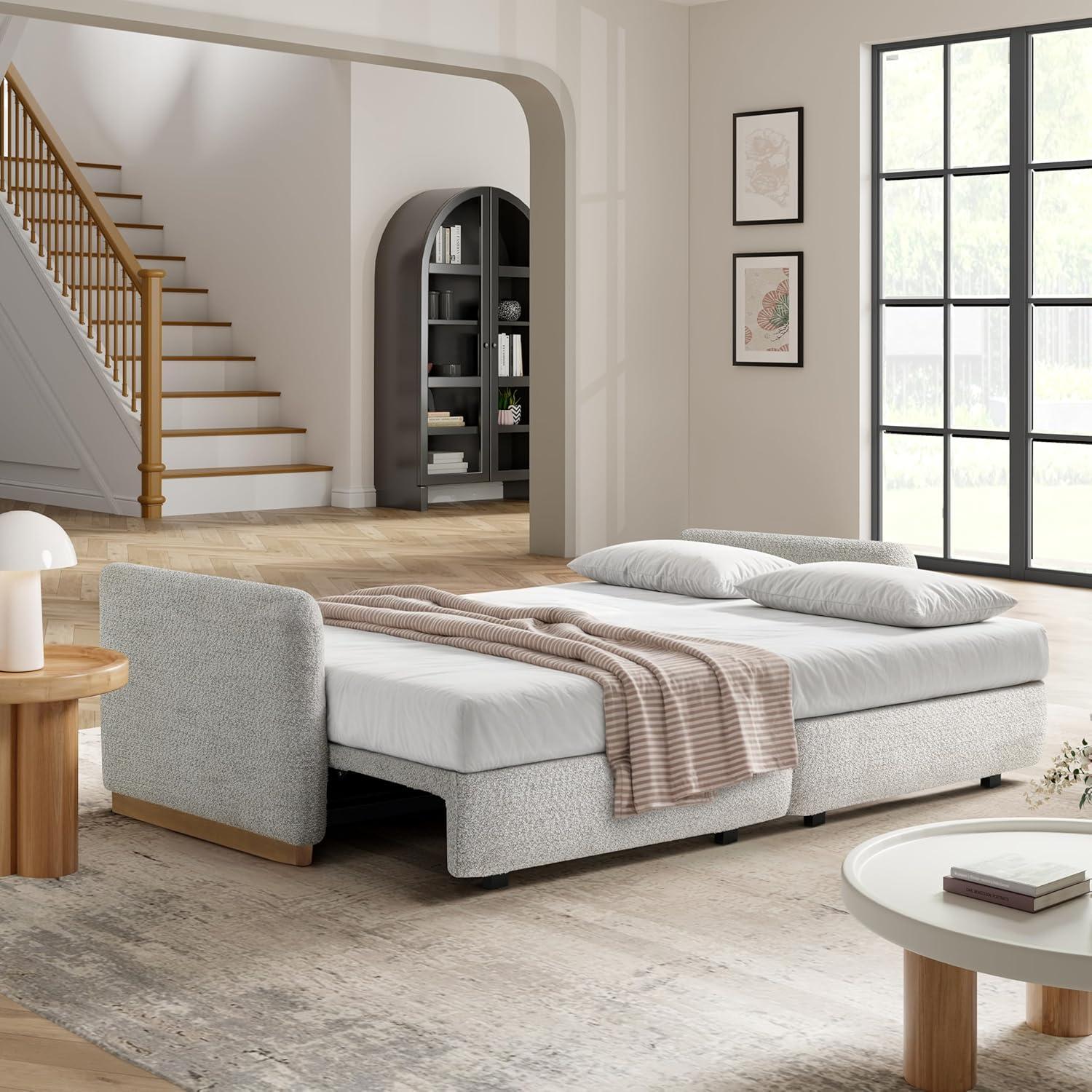 Serta Durango 86" Upholstered Queen Size Convertible Sleeper Sofa