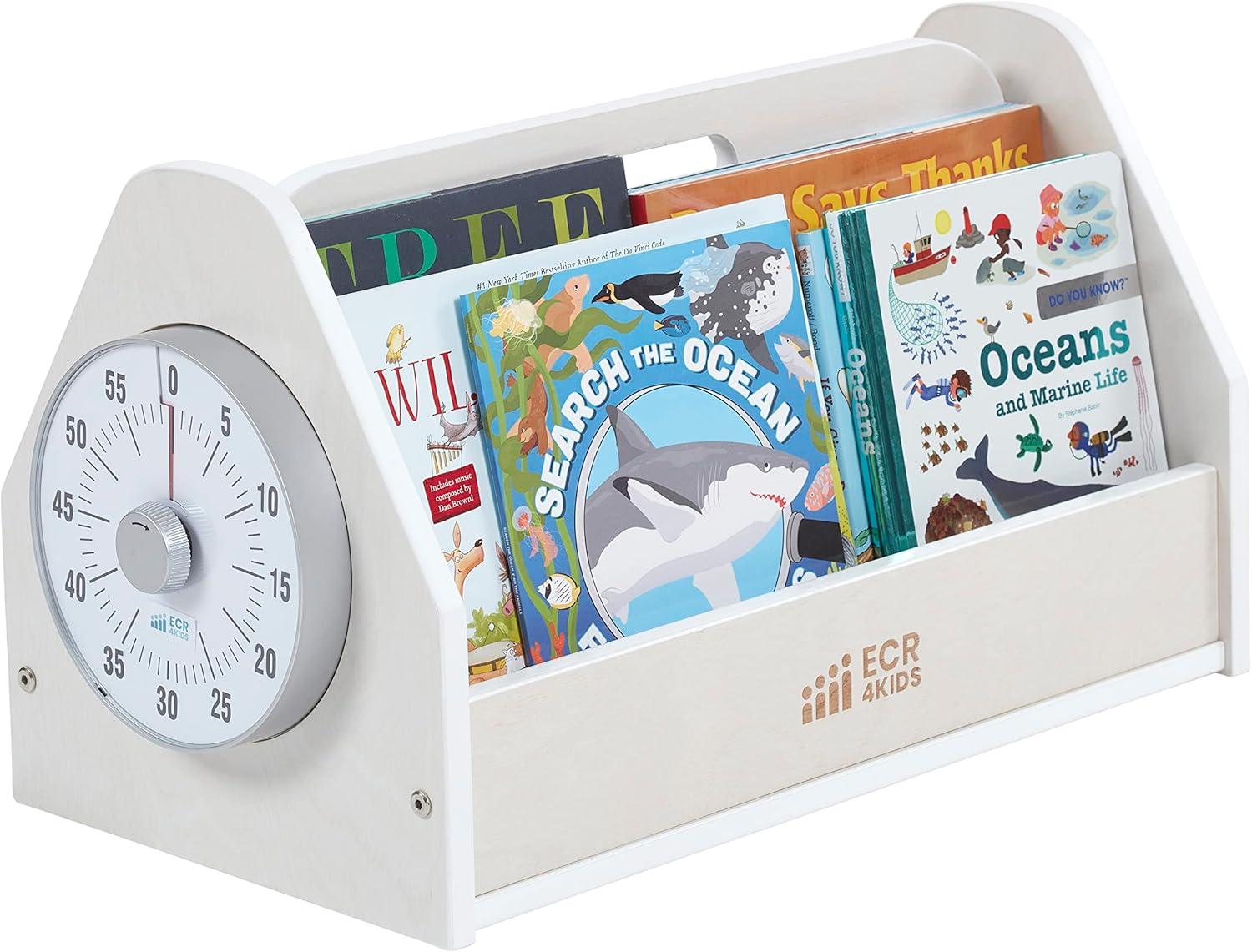 ECR4Kids ECR4Kids Double-Sided Book Caddy with Countdown Timer