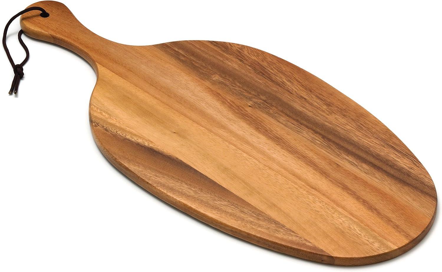 Acacia Wood Oblong Paddle Board Serving Tray