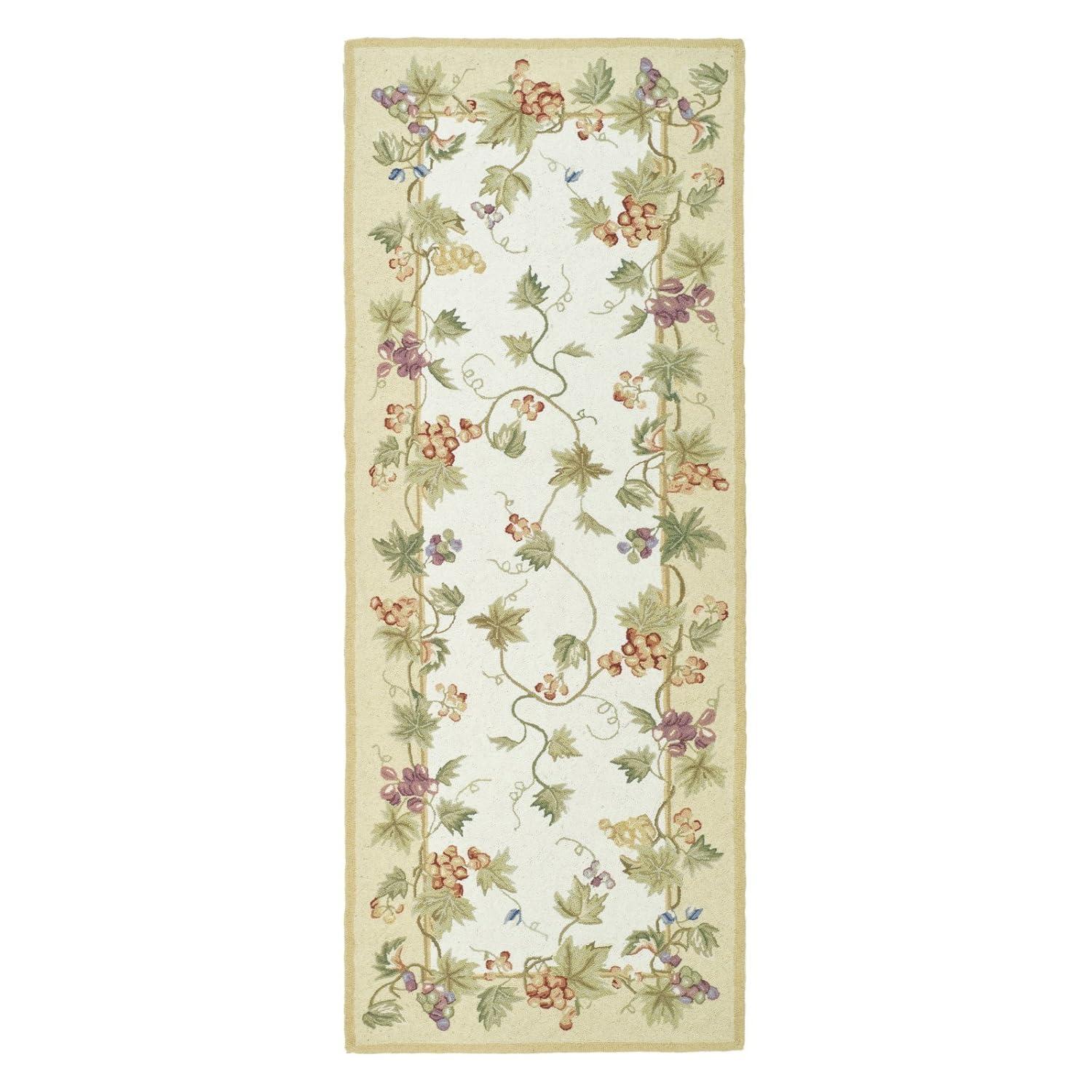 Chelsea HK116 Handmade Area Rug - 8' Round - Ivory - Safavieh