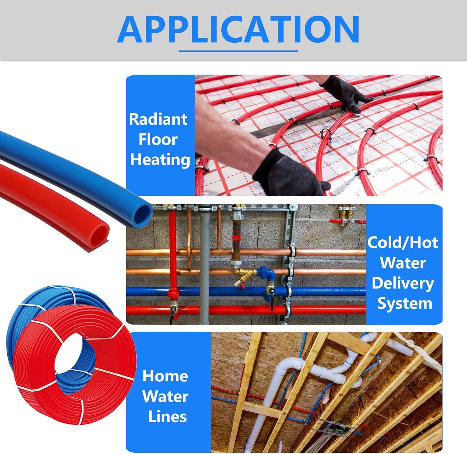 1 Inch Blue PEX-B Pipe Coil for Plumbing Applications