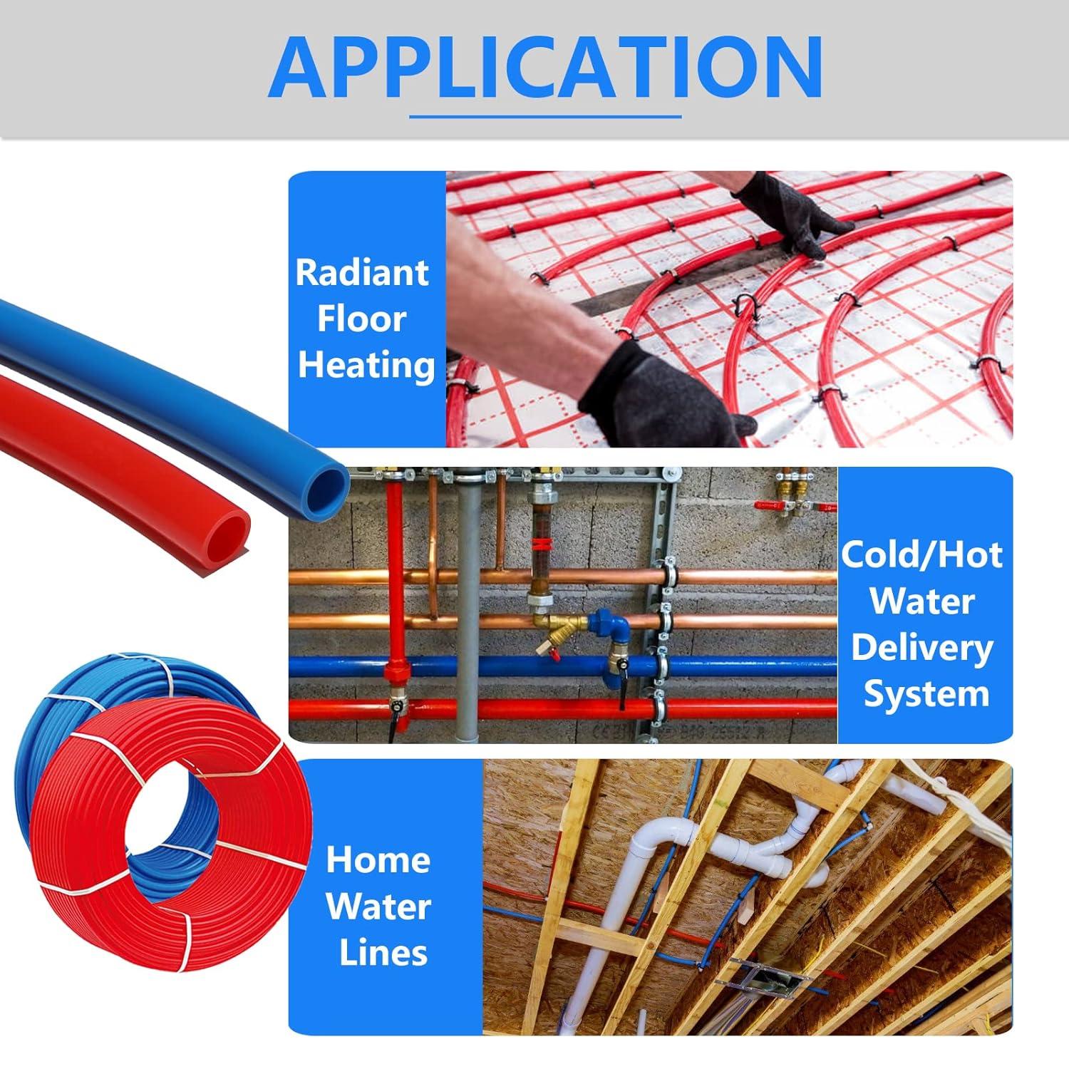 1 Inch Blue PEX-B Pipe Coil for Plumbing Applications