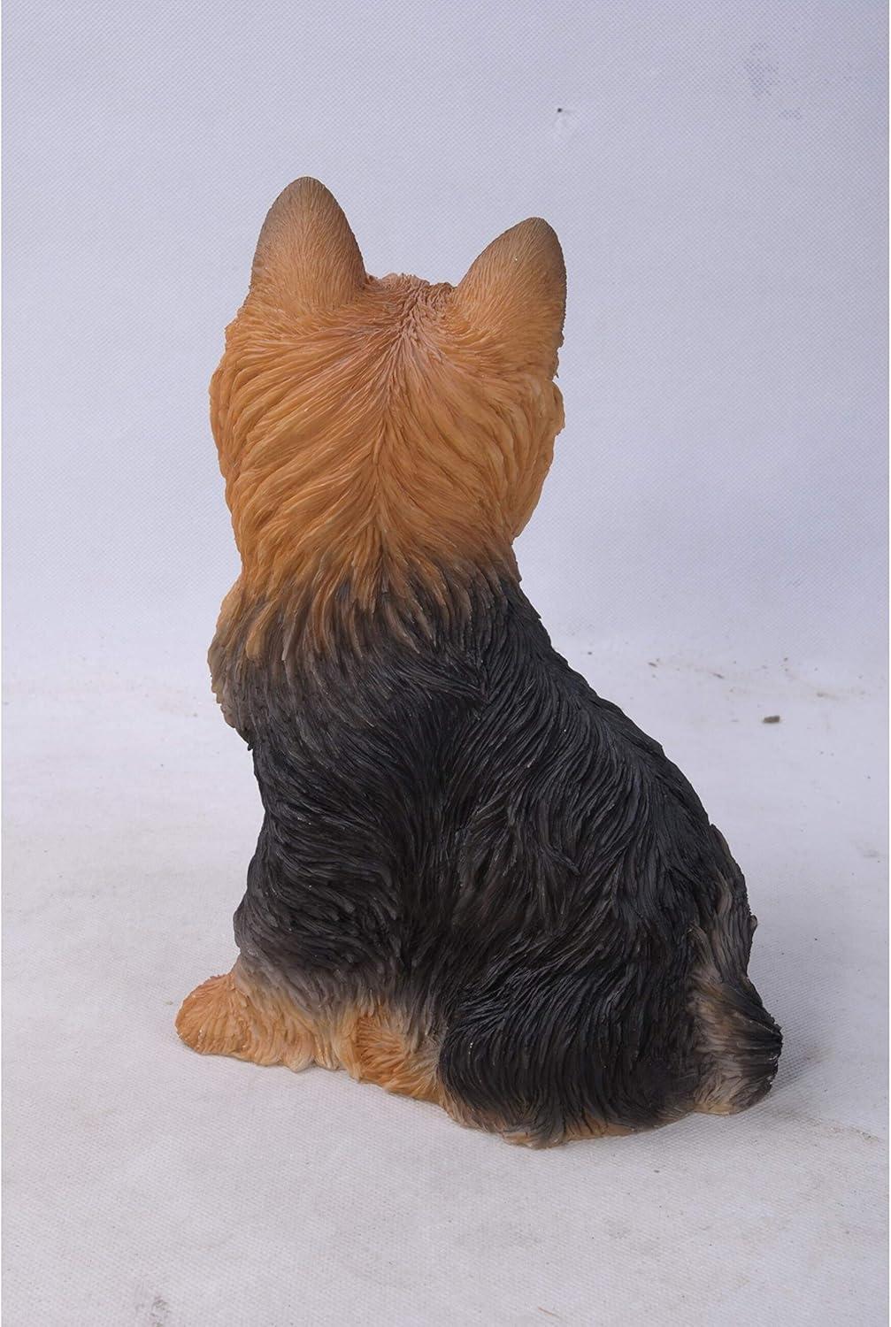 Hi-Line Gift Ltd. Sitting Yorkshire Terrier Dog Statue