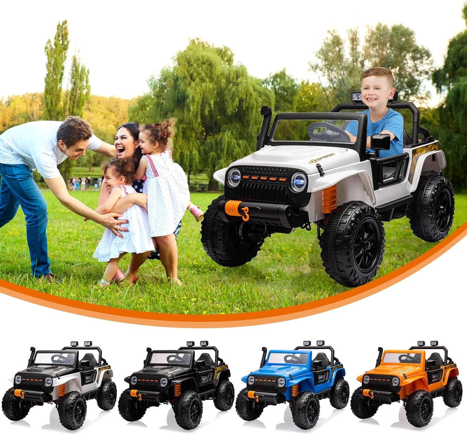 24V Kids 2 Seater Ride On Truck Car Electric Vehicles w/Remote Control