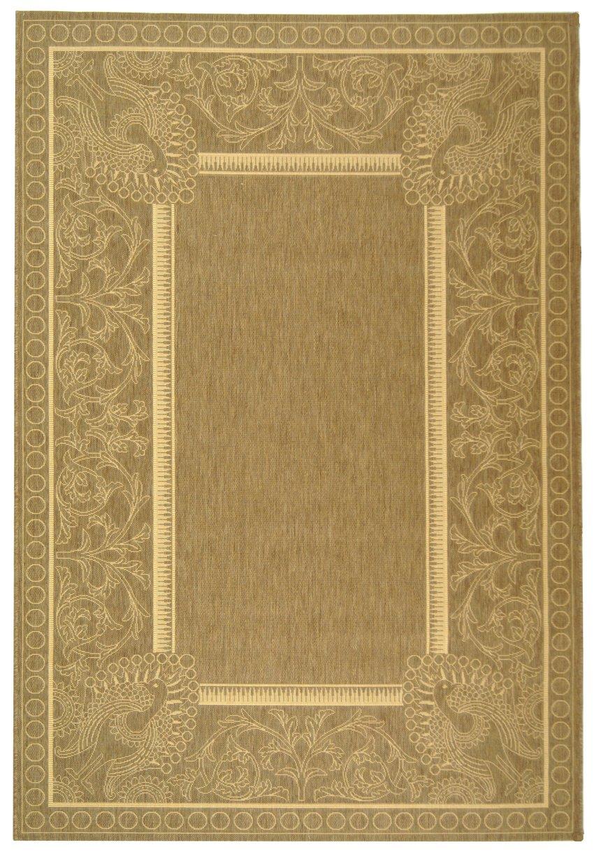 Courtyard CY2965 Power Loomed Indoor/Outdoor Area Rug - Brown/Natural - 5'3"x7'7" - Safavieh.
