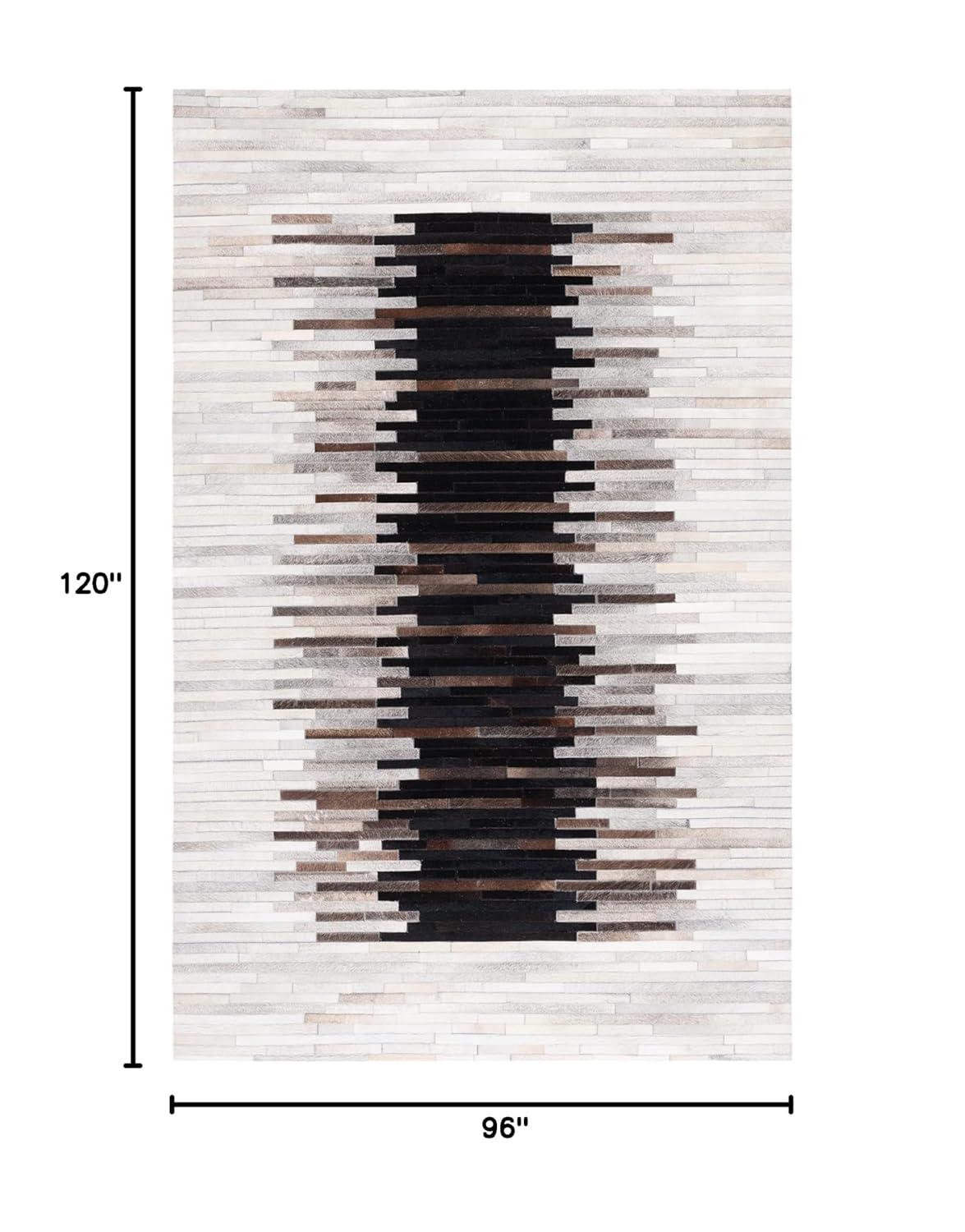 Studio Leather STL818 Hand Woven Area Rug - Grey/Brown - 8'x10' - Safavieh.