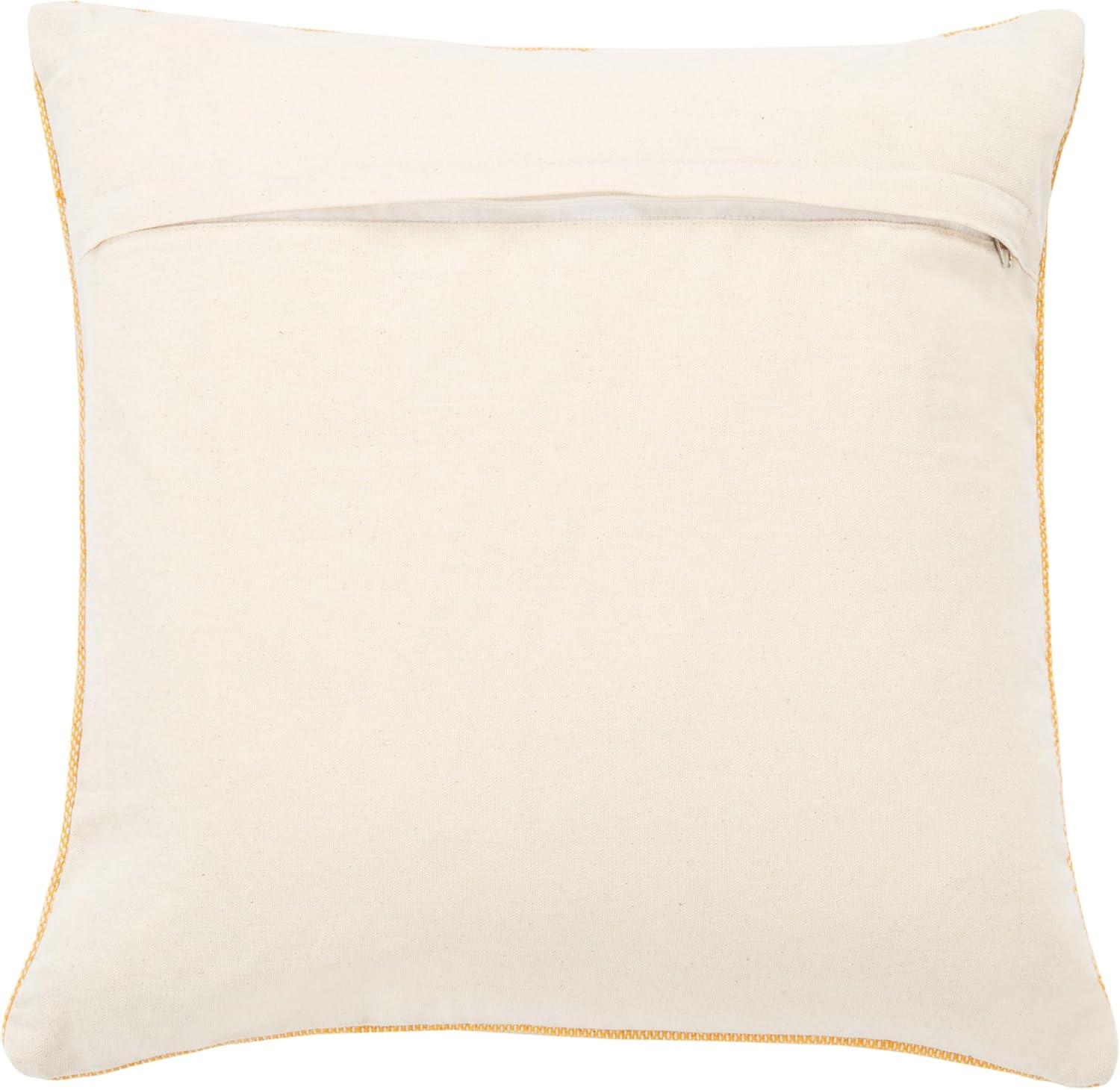 SAFAVIEH Kiba Aztec Accent Pillow, 18" x 18", Mustard