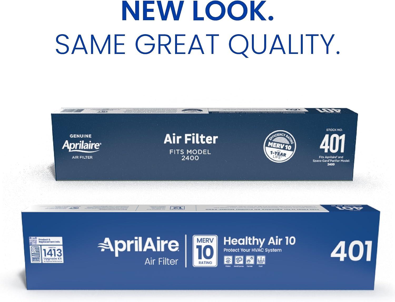 AprilAire 401 Frameless Spun Glass Air Filter Pack