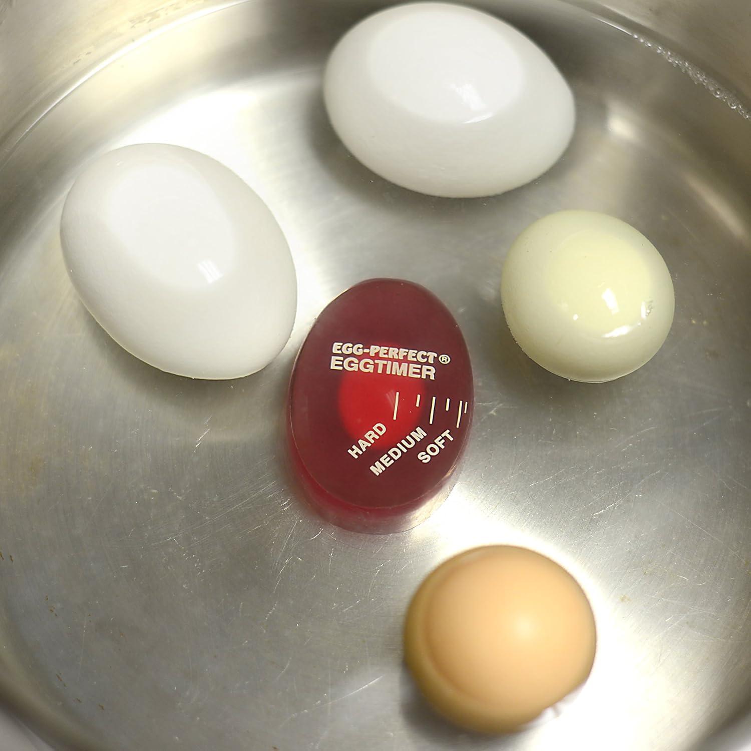 Red Heat-Sensitive Egg Timer for Perfect Boiled Eggs