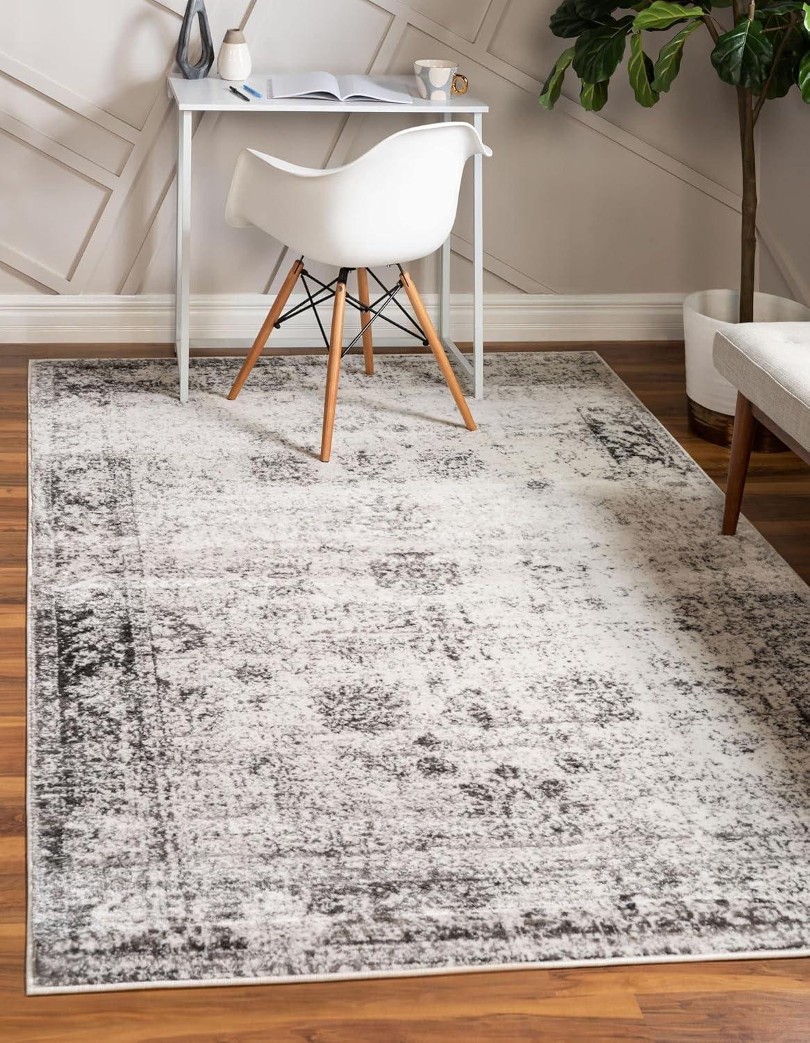 Unique Loom 8' 0 x 10' 0 Sofia Casino Gray Area Rug