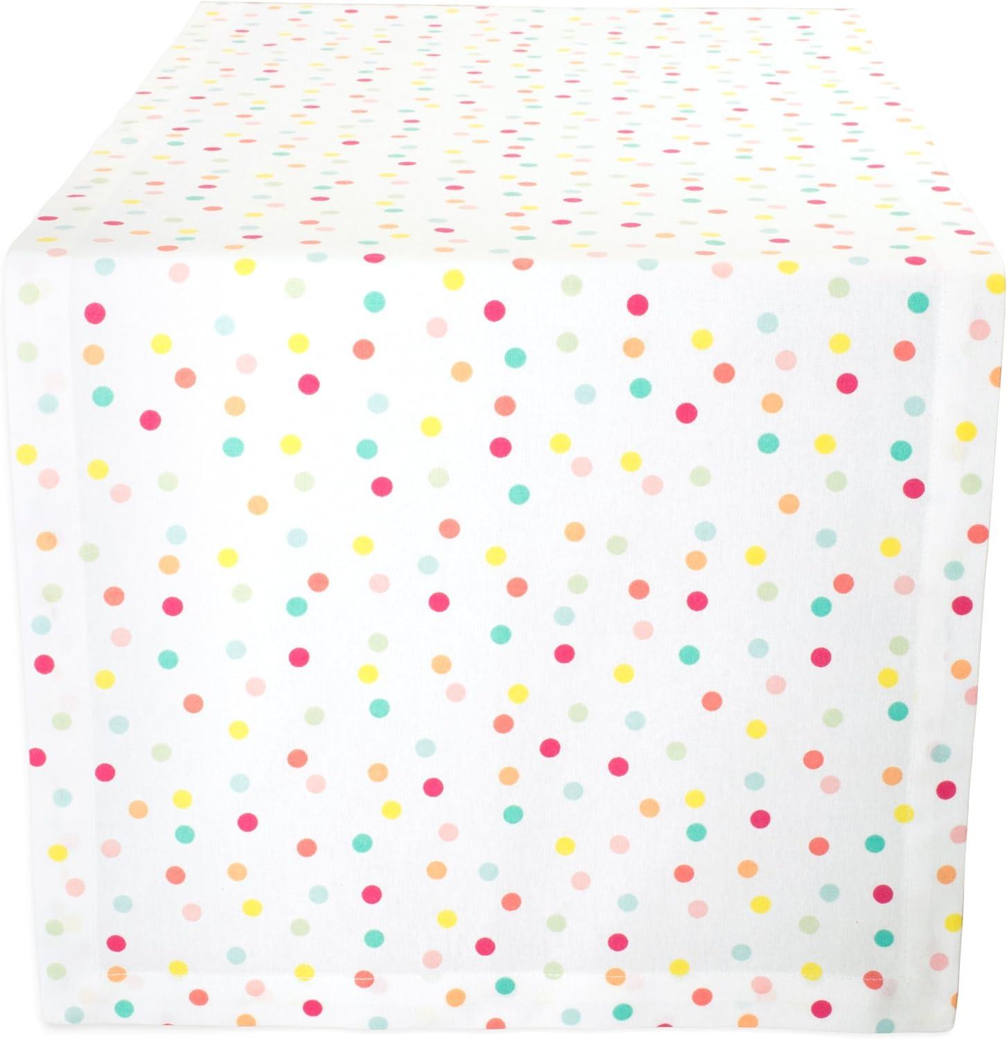 MULTI POLKA DOTS PRINT TABLE RUNNER 14x72