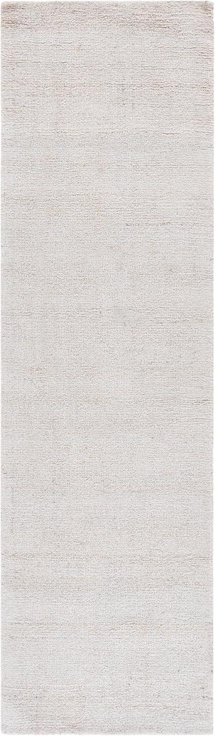 Abstract ABT141 Handmade Indoor Runner - Ivory/Beige - 2'-3"x14' - Safavieh