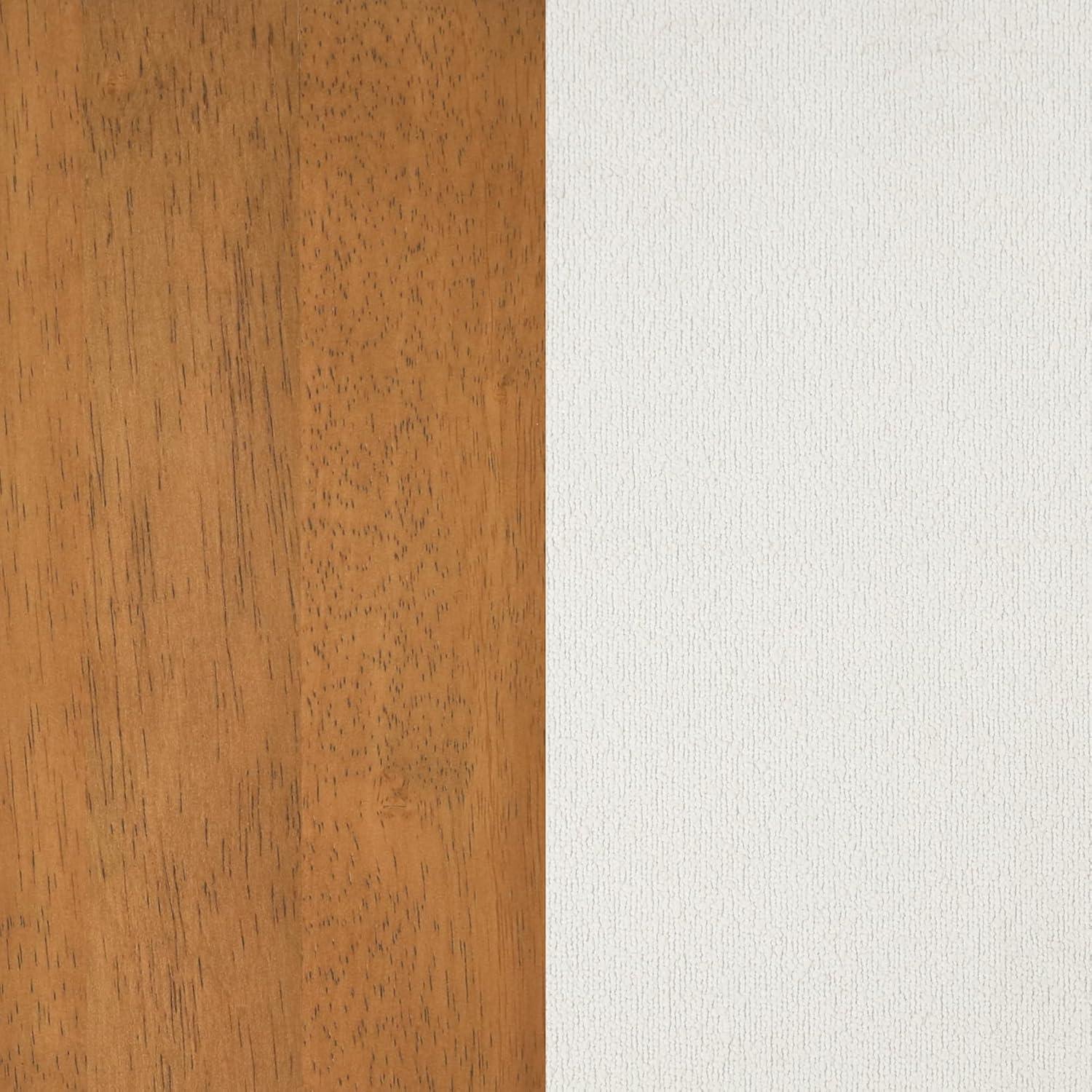 Nathan James Barker Counter Height Barstool: Padded Saddle Seat, Solid Rubberwood Legs, 24" Tall