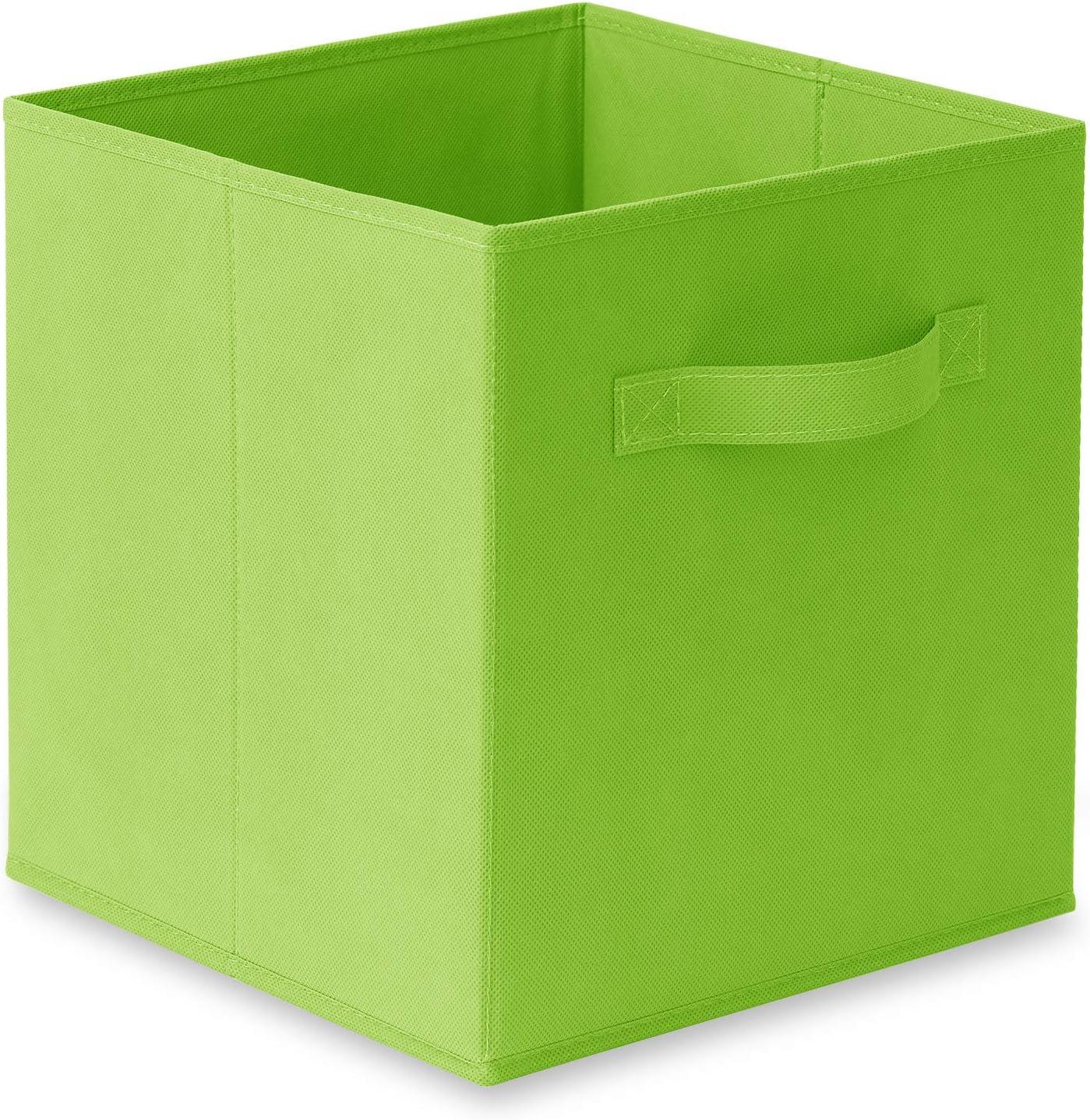 Casafield 10.5" L x 10.5" W x 11" H Collapsible Fabric Cube Storage Bins (Set of 6)