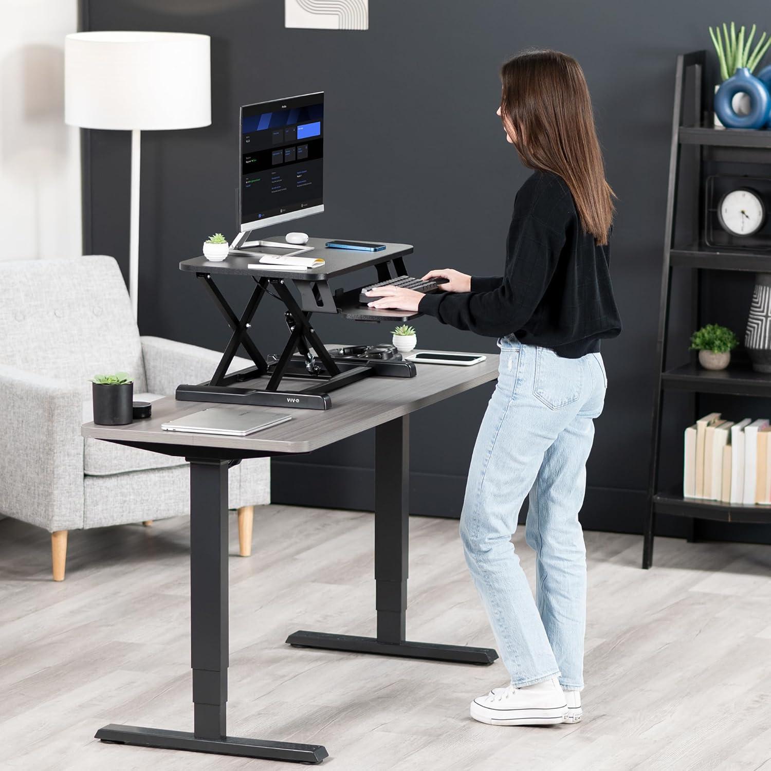 VIVO Height Adjustable Standing Desk Converter (DESK-V000K Series)