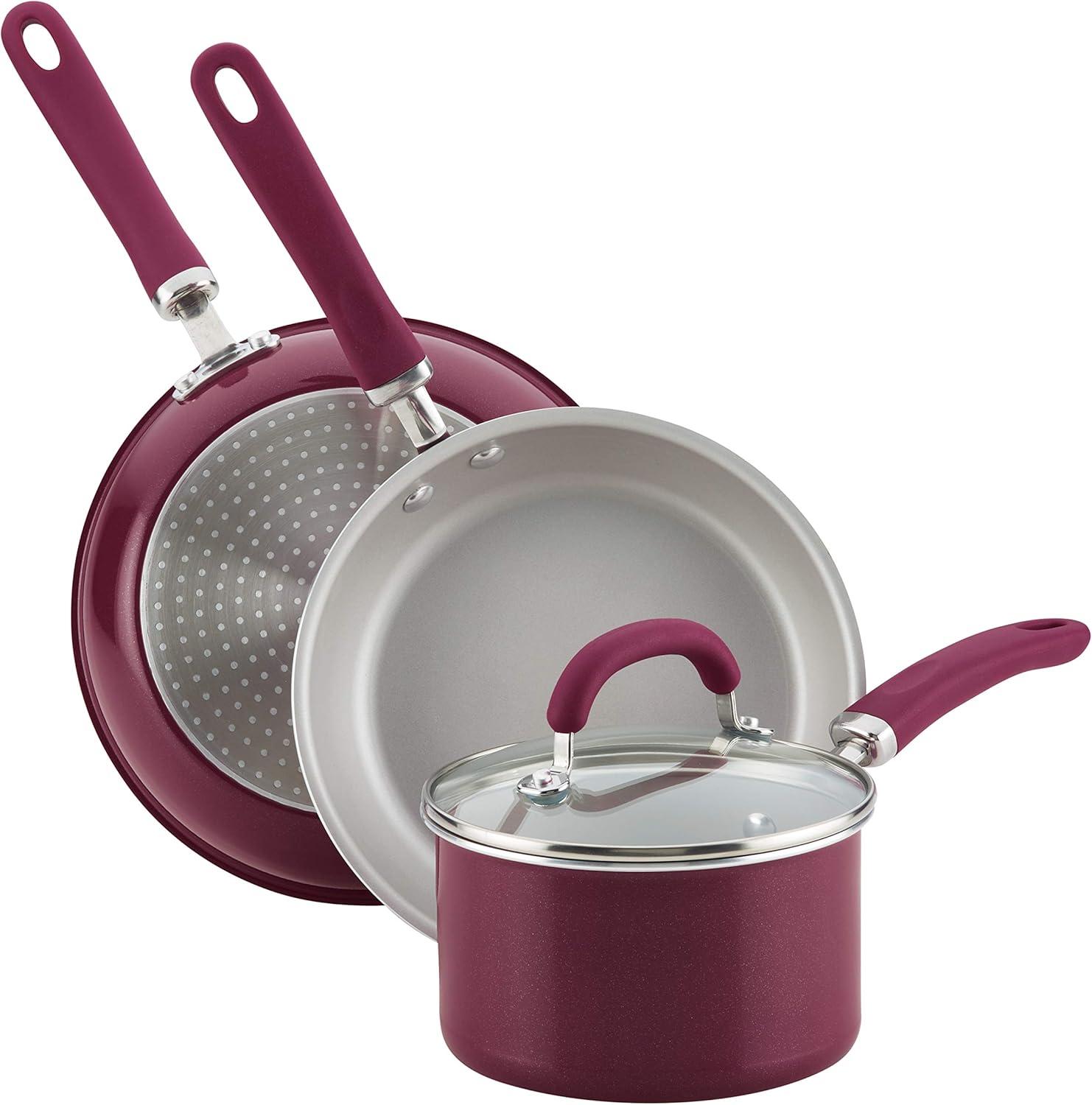 Rachael Ray Rachael Ray Create Delicious Aluminum Nonstick Cookware Induction Cookware Set, 13-Piece