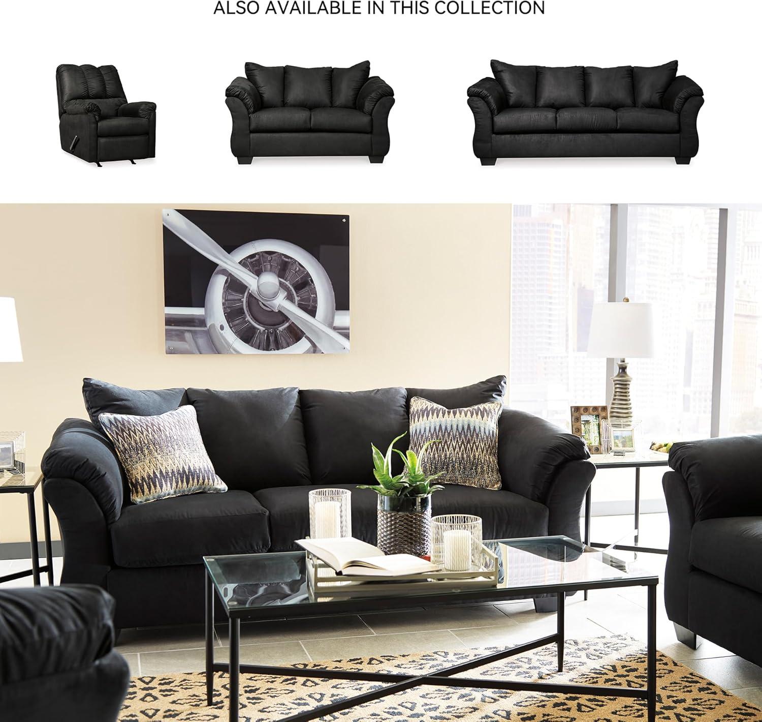 Signature Design by Ashley Darcy Loveseat in Black