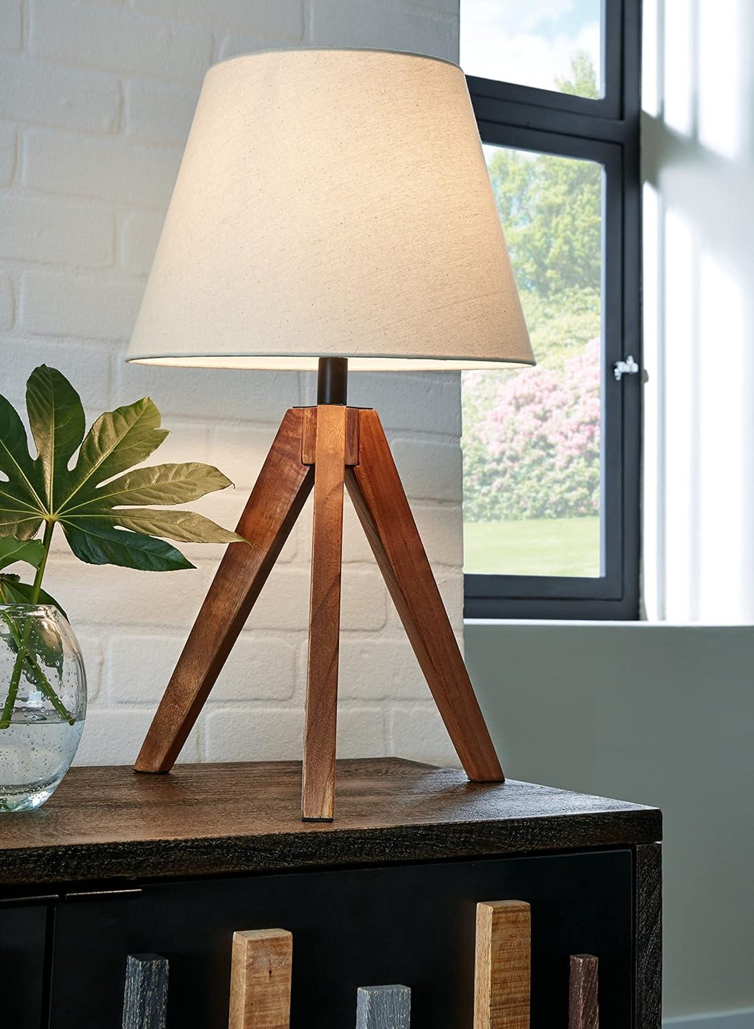 George Oliver Hacı Solid Wood Tripod Lamp (Set of 2)