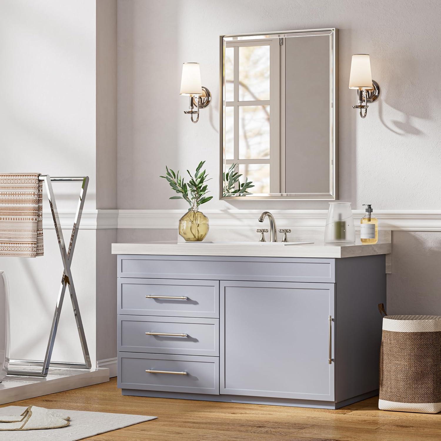 Lohoski Decorative Wall Mirror Beveled Design, Bathroom Vanity Mirror Accent Mirror Finish