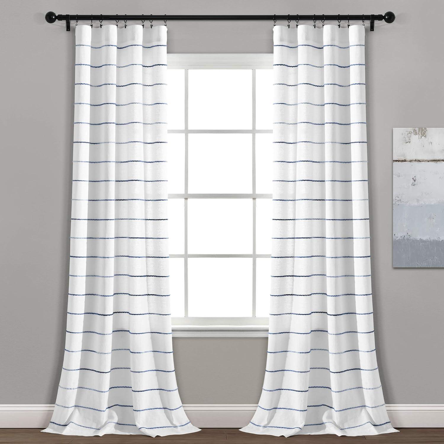 Lush Decor Reyna Semi Sheer Curtain Pair (Set of 2)