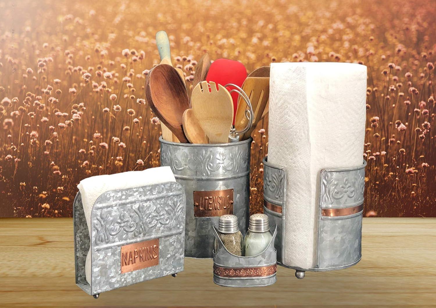 August Grove® Galvanized Utensil Crock