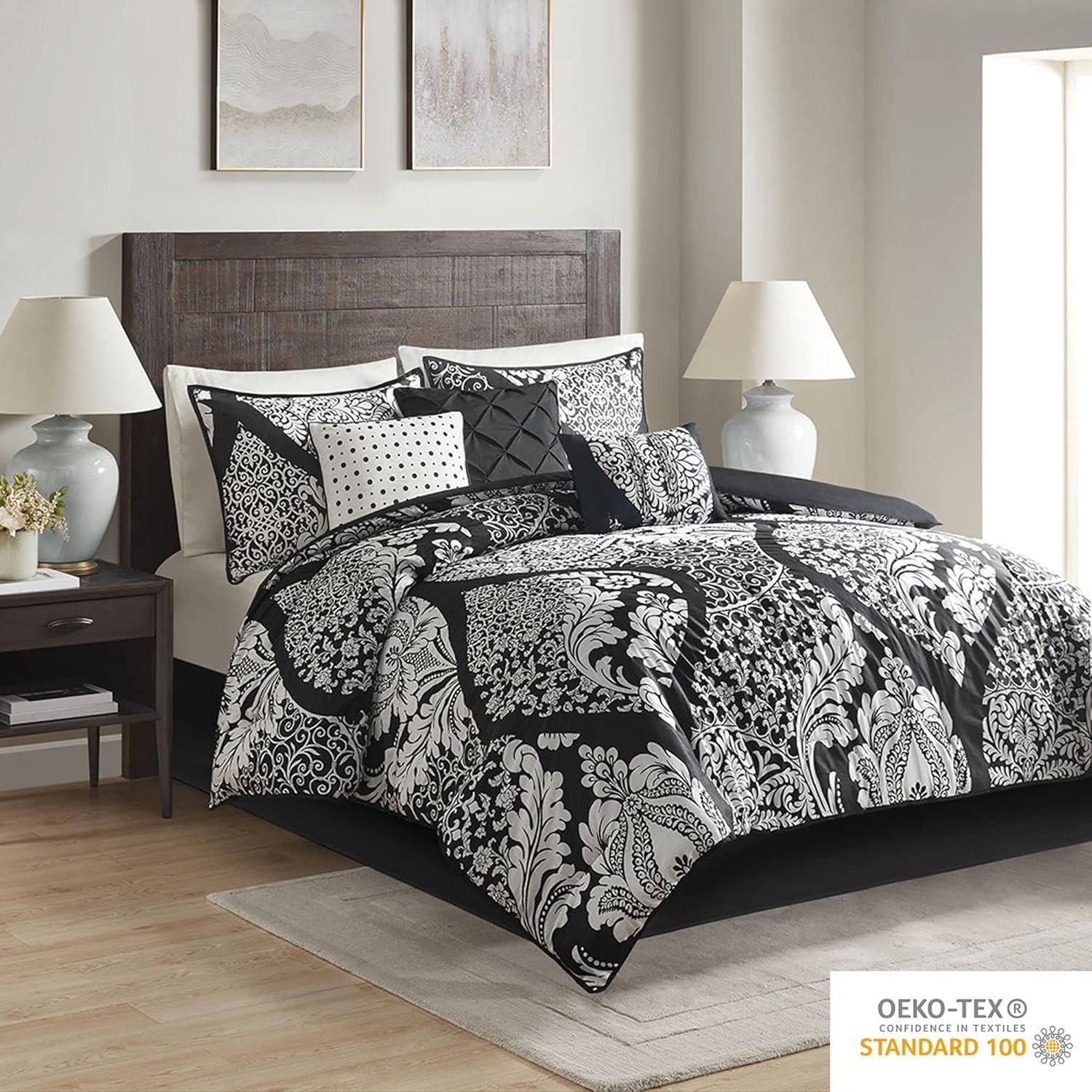 Madison Park Vienna 7 Piece Cotton Printed Comforter Set