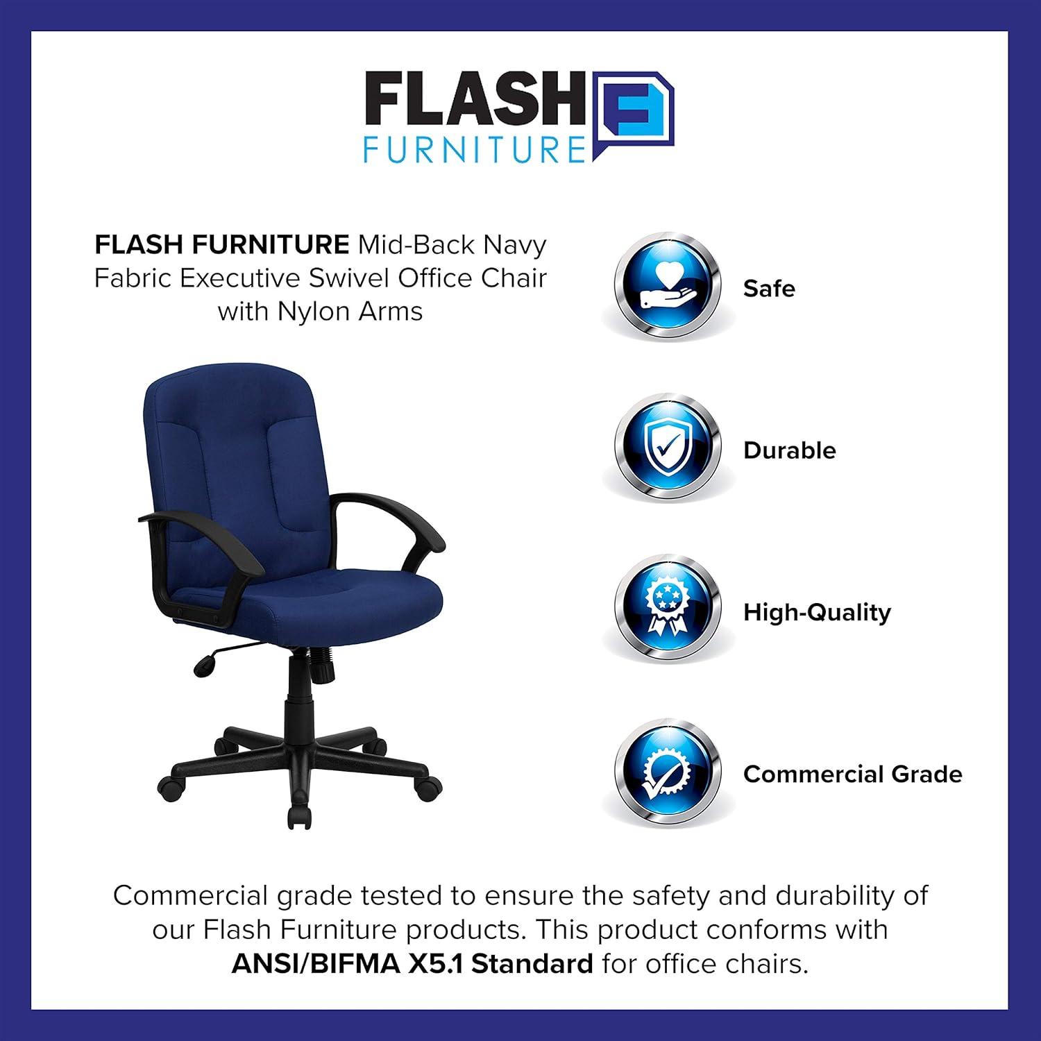 Executive Swivel Office Chair Navy - Flash Furniture