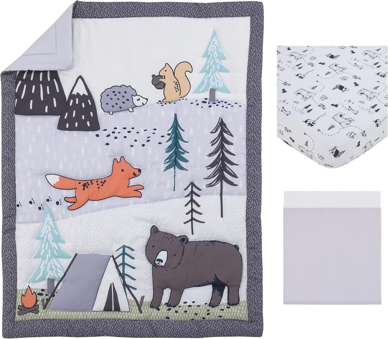Carter's Woodland Friends 3 Piece Nursery Crib Bedding Set