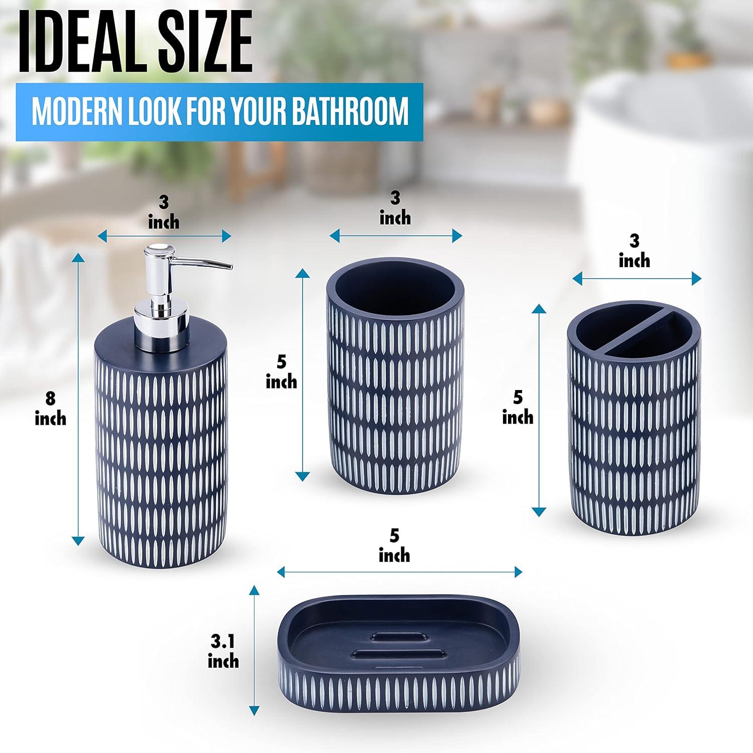 Bungalow Rose Tethys Bathroom Accessory Set (Set of 4)