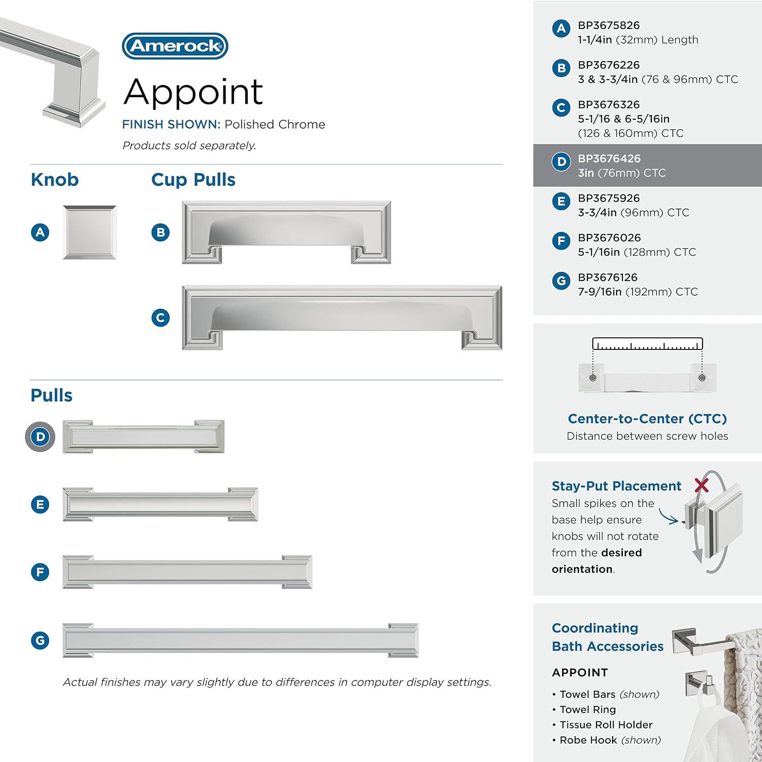 Amerock Appoint Cabinet or Drawer Pull