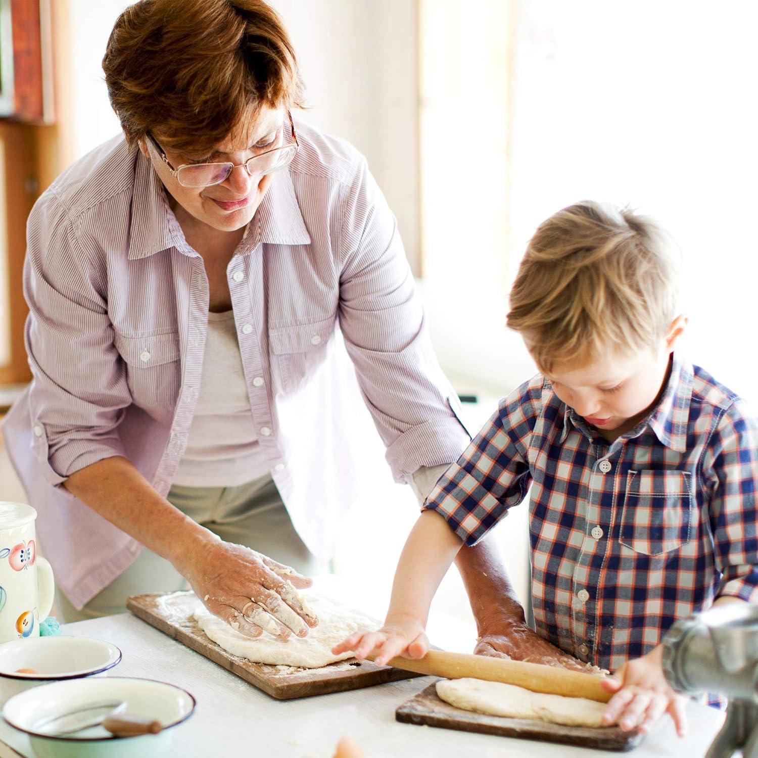 Rodillo Francés (17 Pulgadas) – Rodillo de Madera para Fondant, Masa de Pastel, Galletas, Pasteles, Masa – Diseño Cónico y Construcción Suave – Utensilio de Cocina Esencial