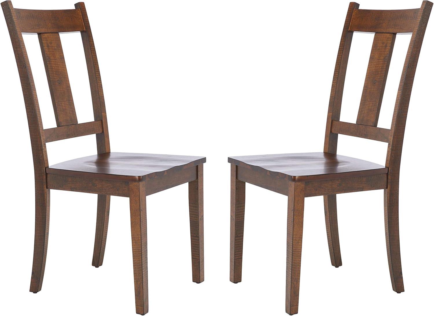 Sergio Dining Chair (Set of 2) - Rustic Caf� - Safavieh