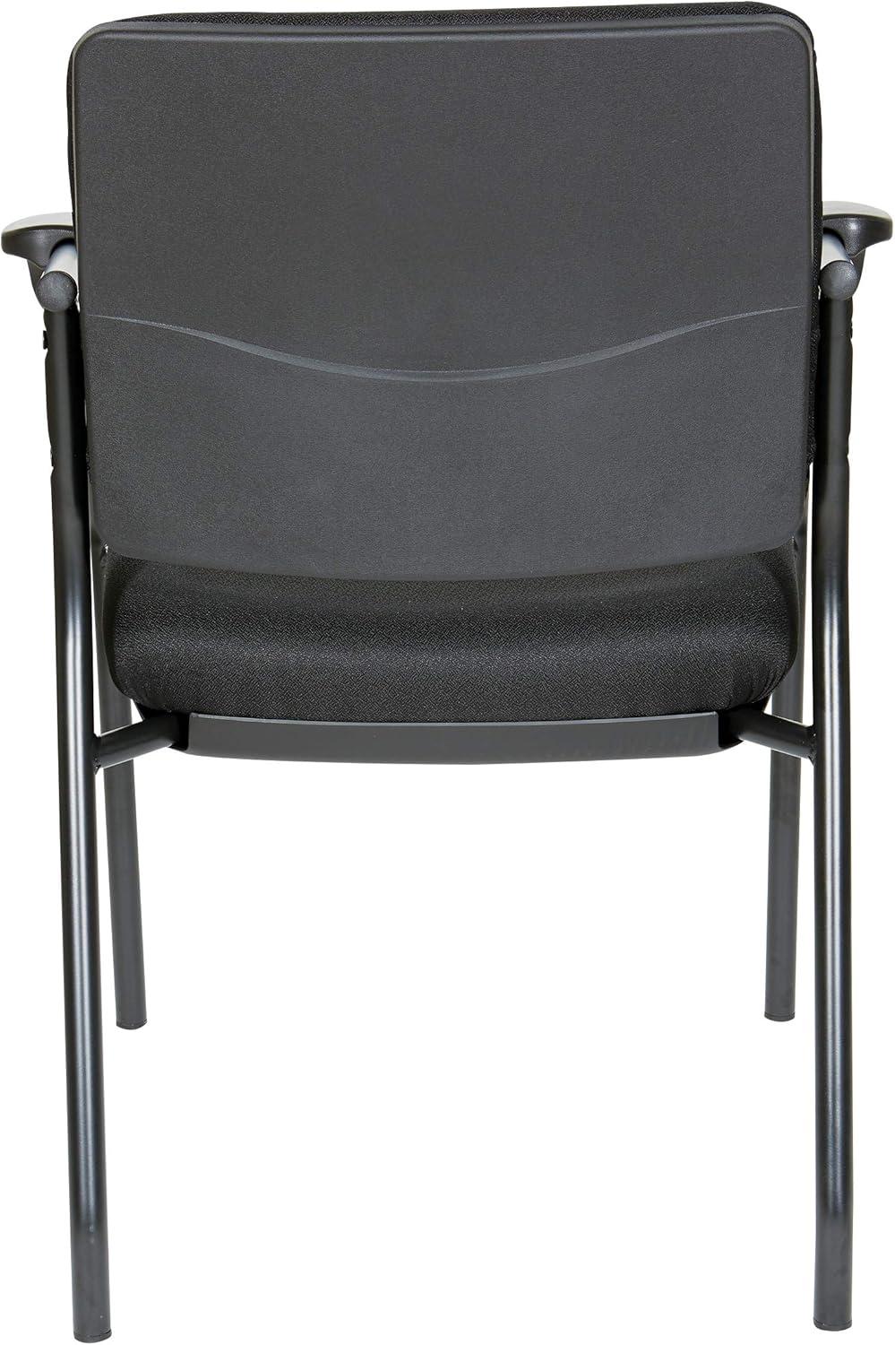 Office Star Products Visitor’s Chair Black Frame Padded Arms