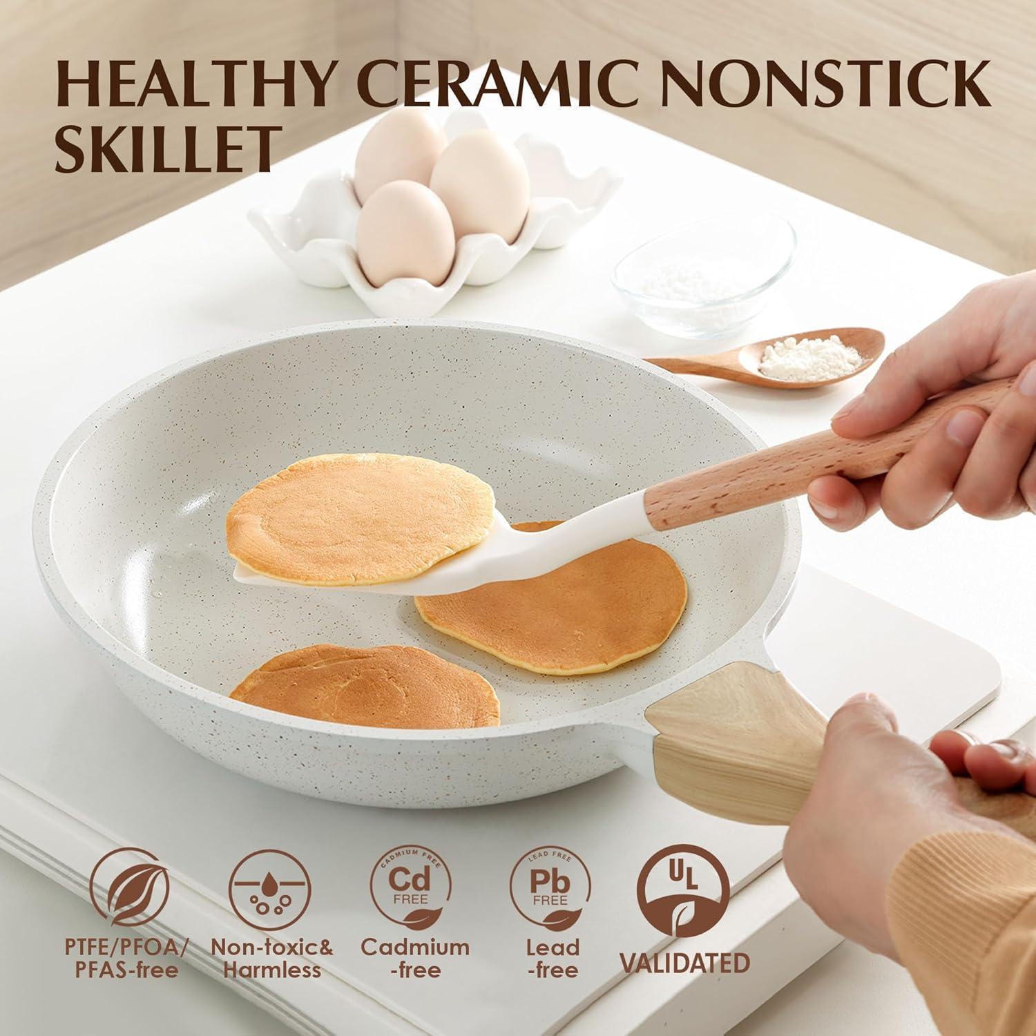 Healthy Nonstick Frying Pan with Lid