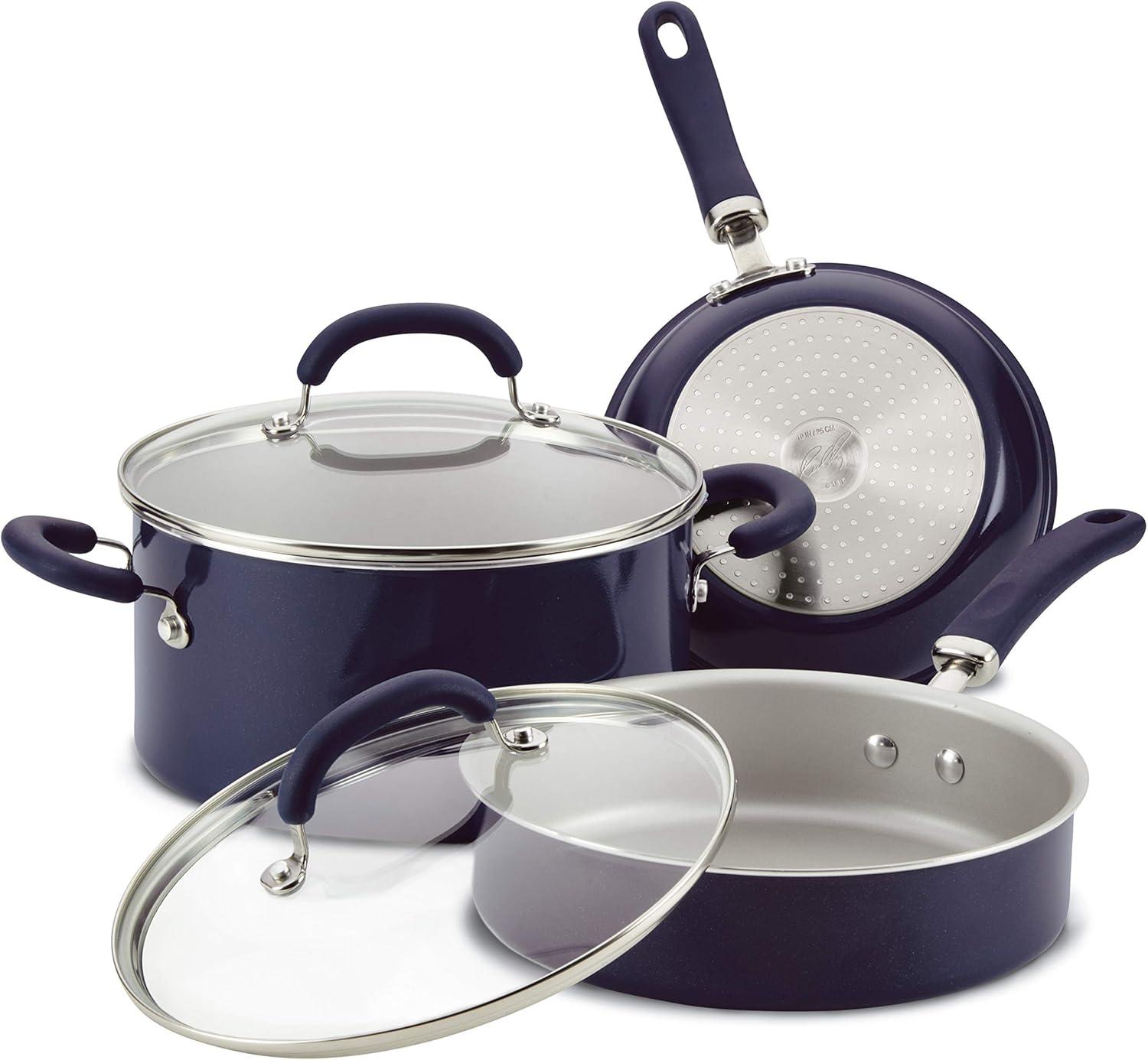 Rachael Ray Rachael Ray Create Delicious Aluminum Nonstick Cookware Induction Cookware Set, 13-Piece