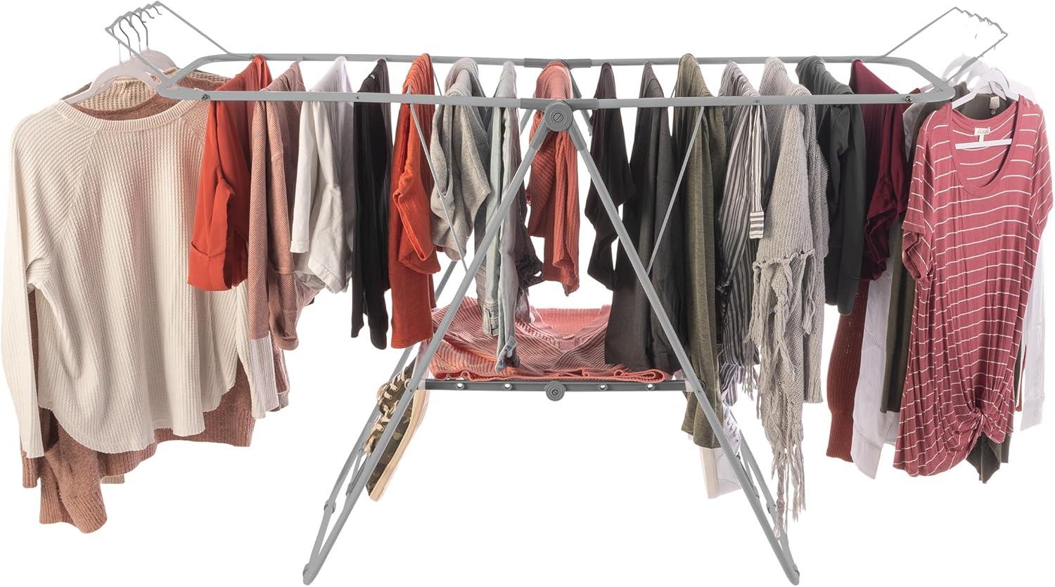 Deluxe Clothes Drying Rack Brushed Stainless Steel