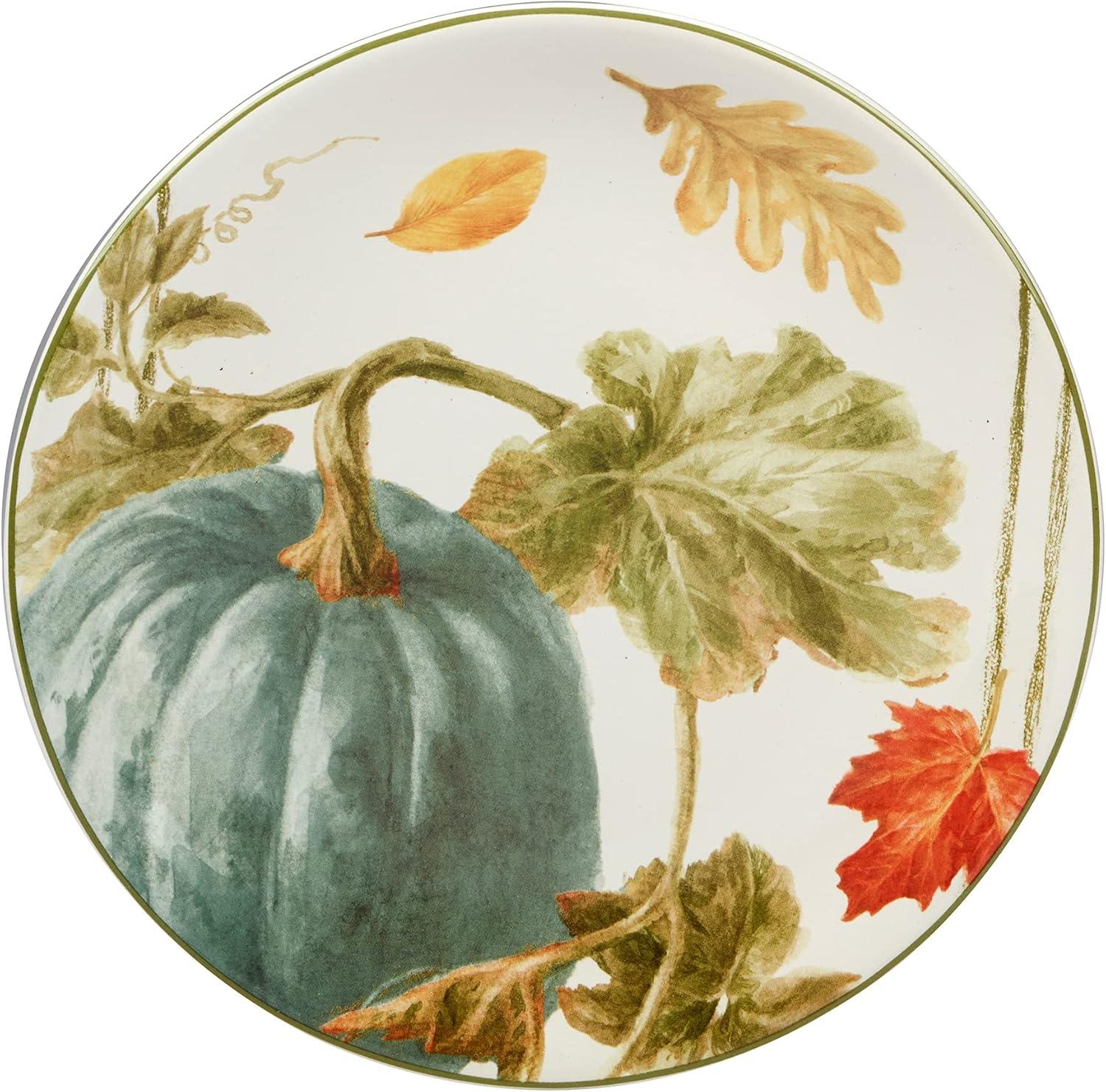 Certified International Autumn Harvest Set Of 4 Dessert Plate